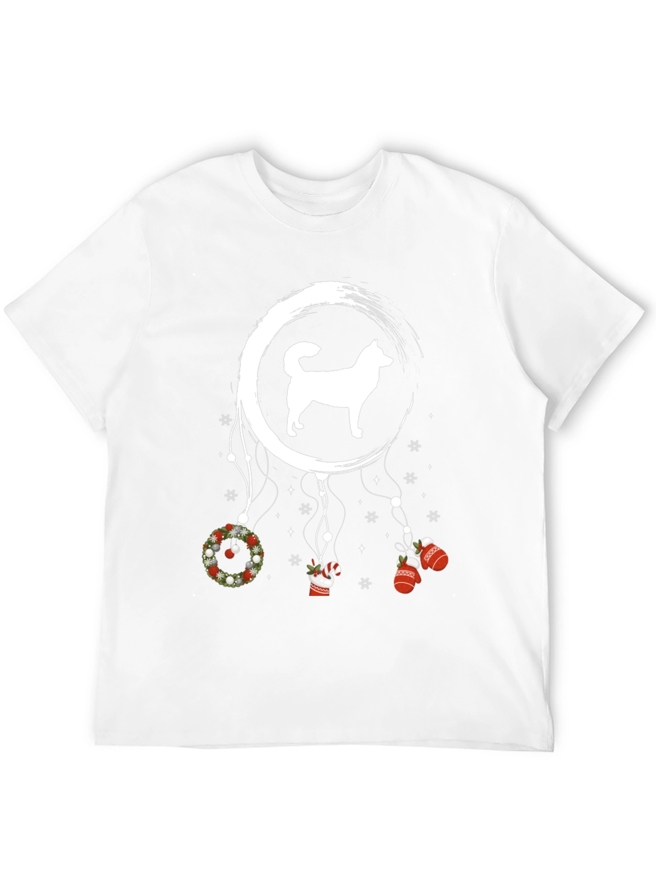 Dog Christmas Dreamcatcher Graphic T-Shirt