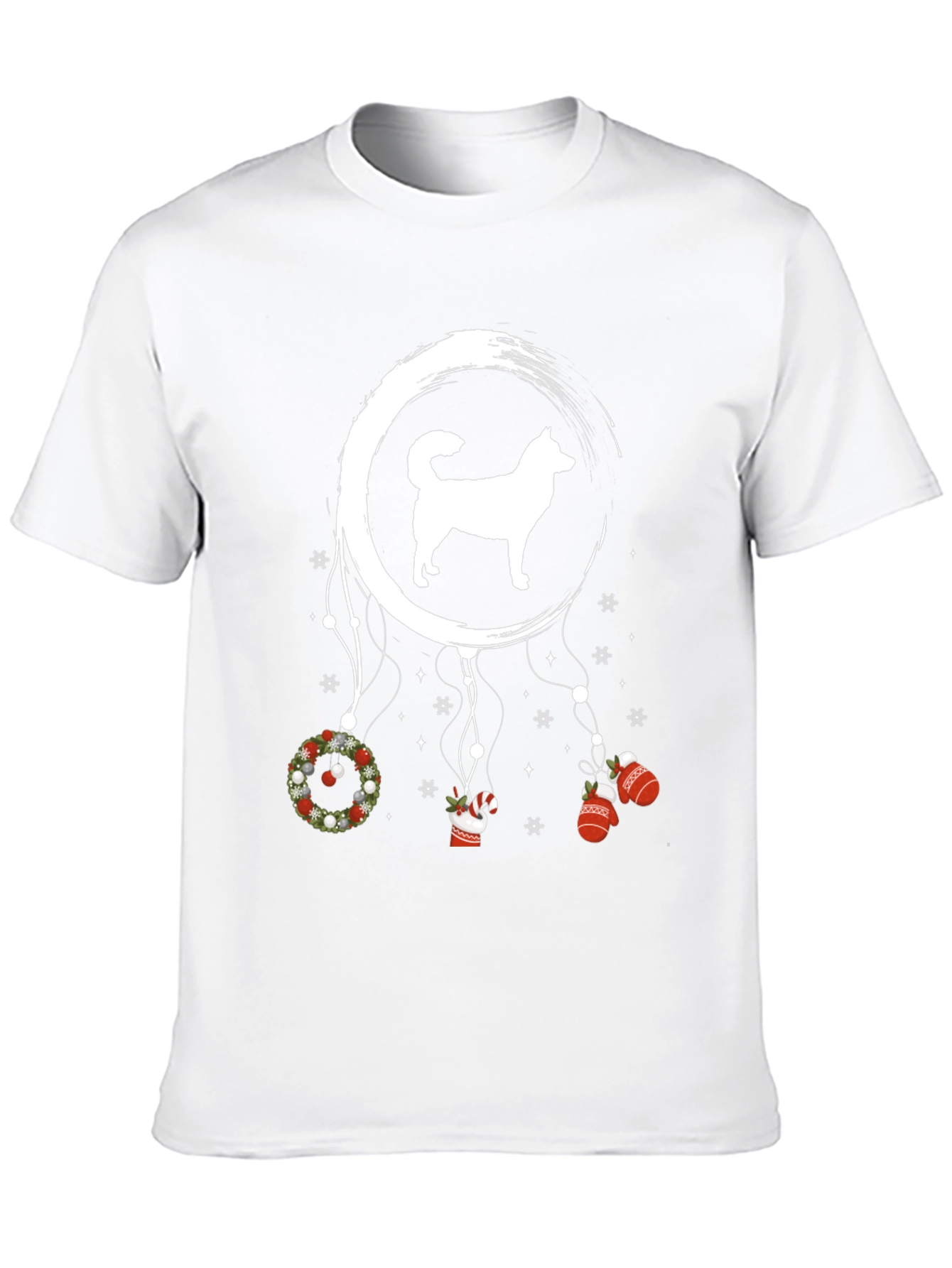Dog Christmas Dreamcatcher Graphic T-Shirt