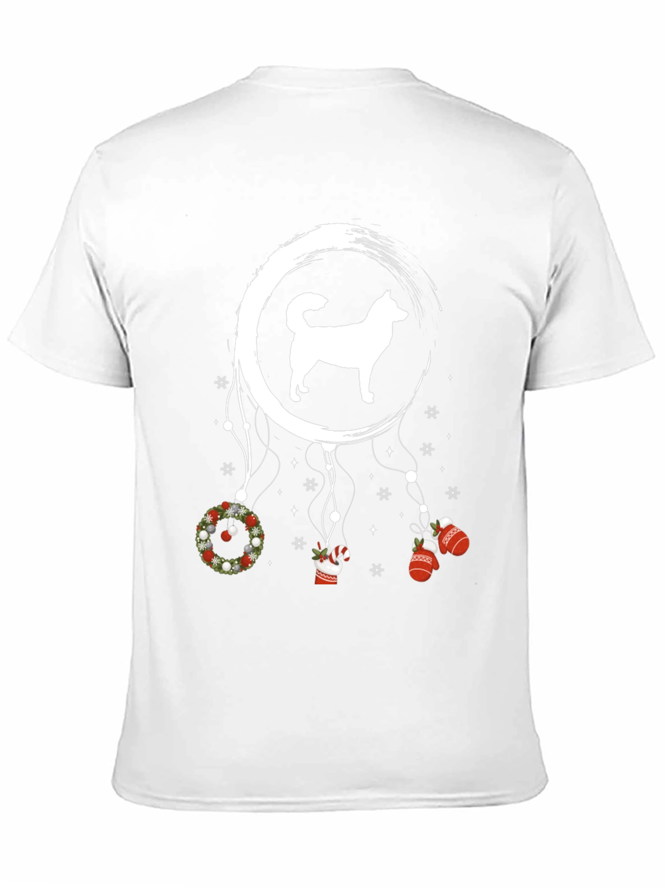 Dog Christmas Dreamcatcher Graphic T-Shirt