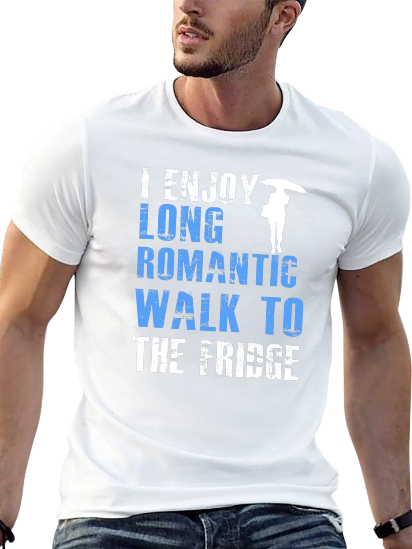 Humorous Fridge Walk Graphic Tee