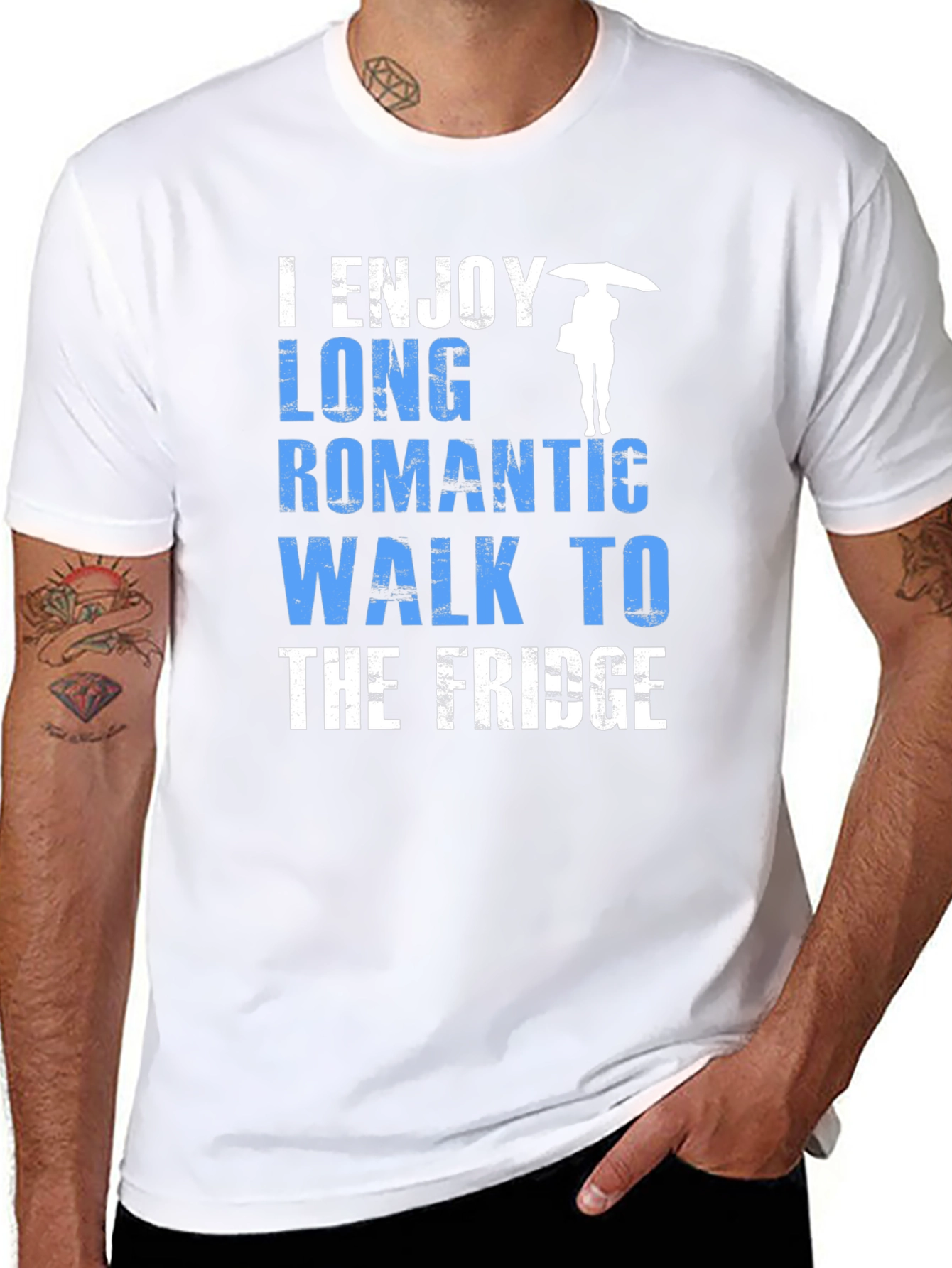 Humorous Fridge Walk Graphic Tee