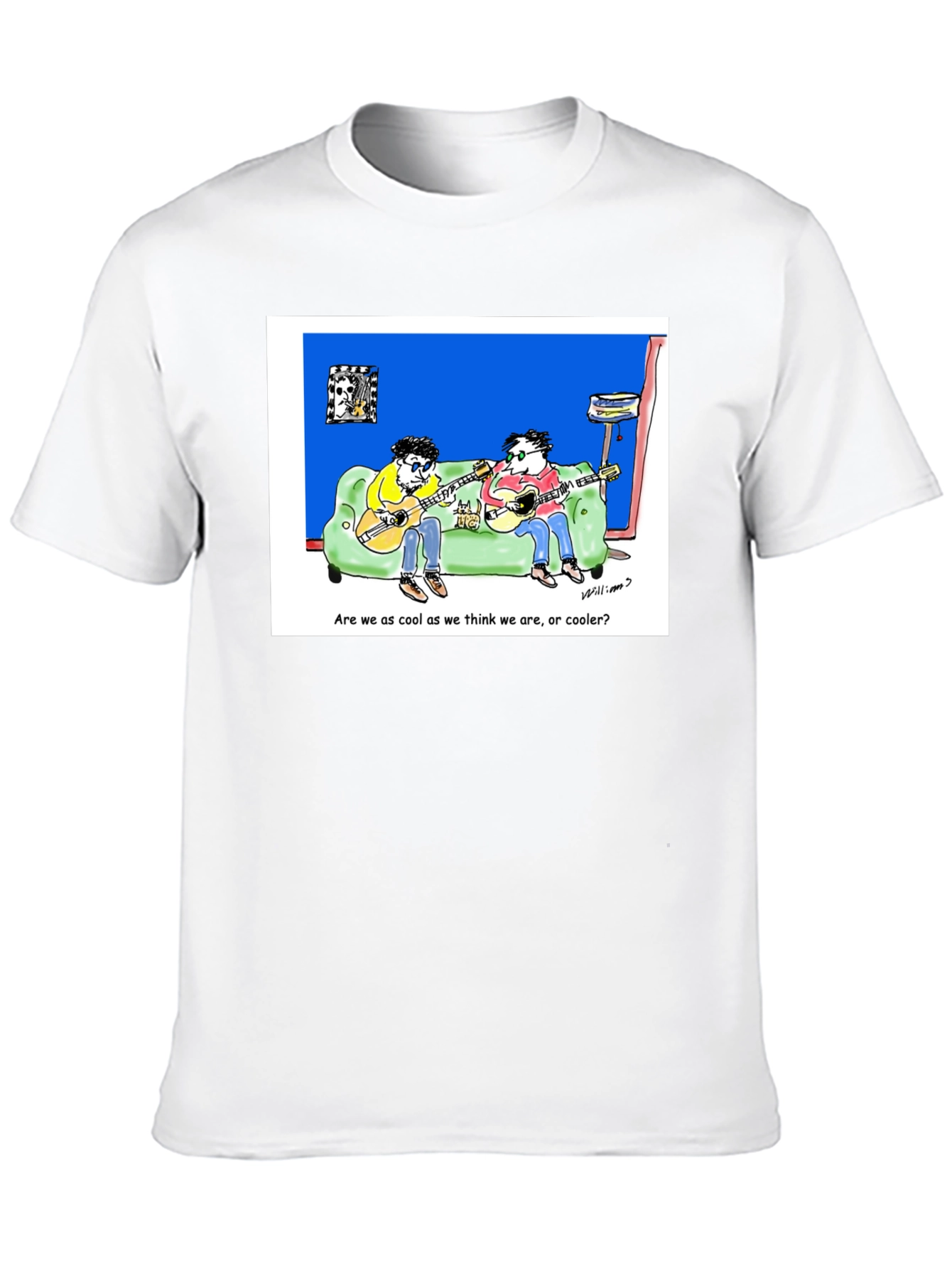 Cool Cartoon Guitarist T-Shirt