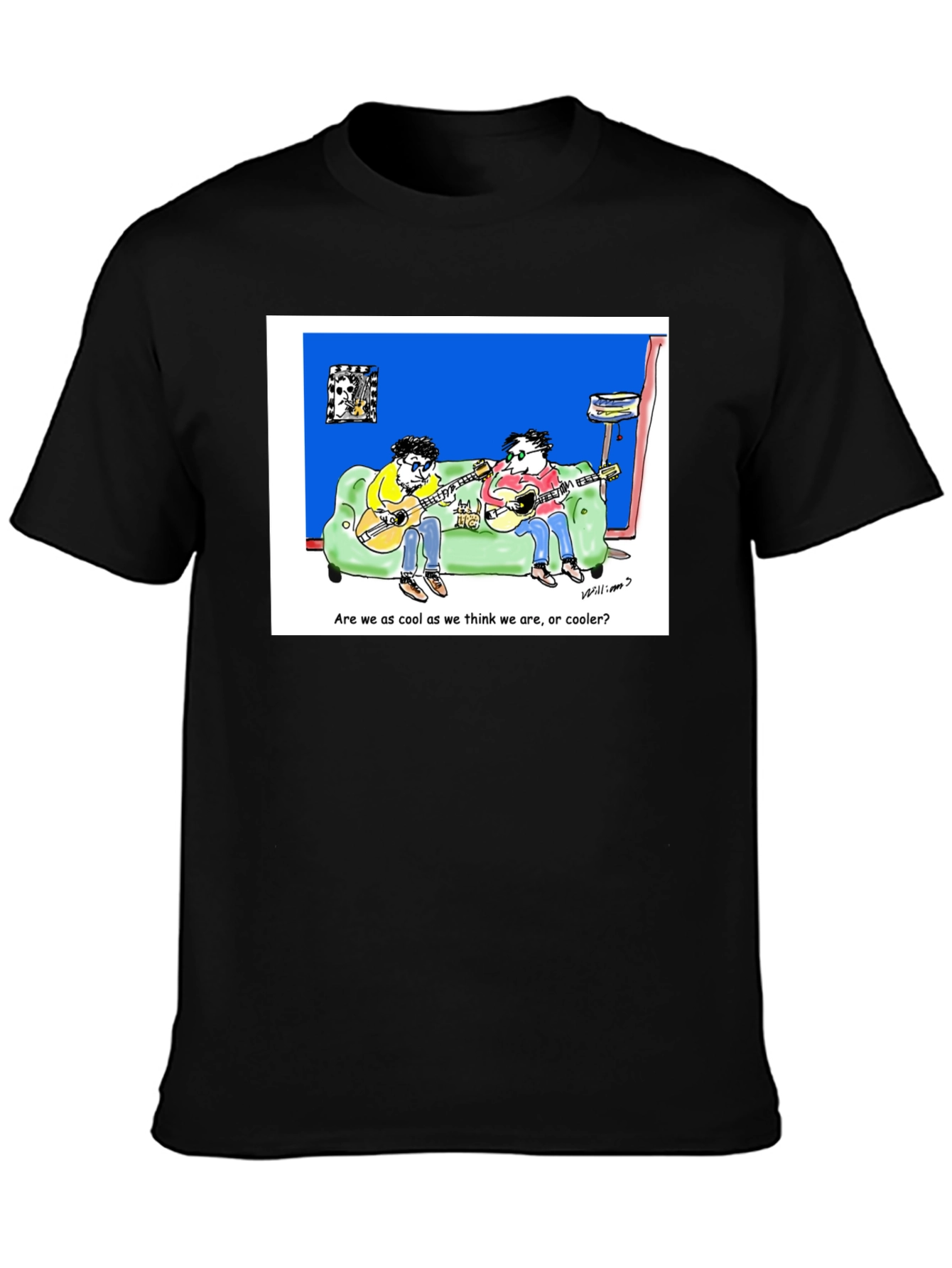 Cool Cartoon Guitarist T-Shirt