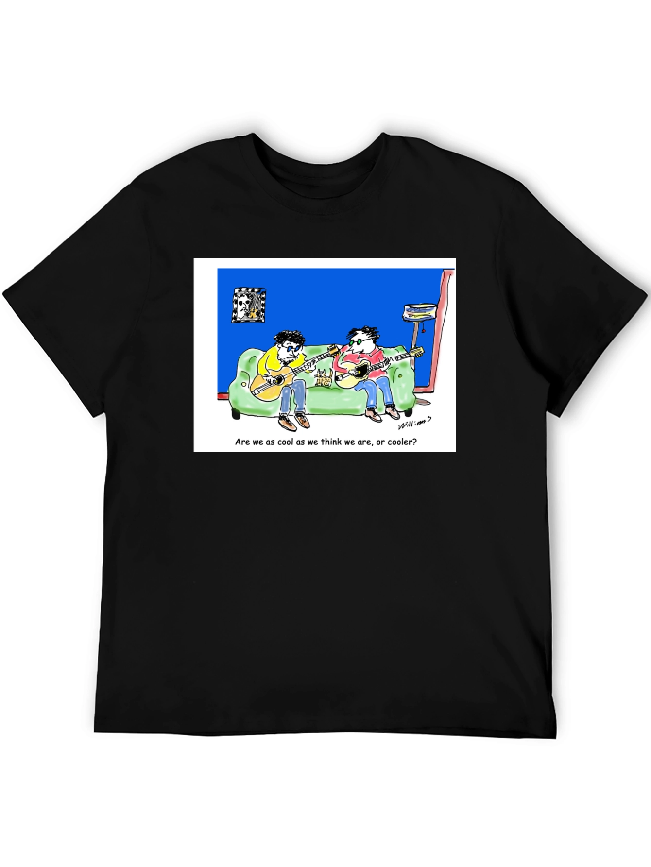 Cool Cartoon Guitarist T-Shirt