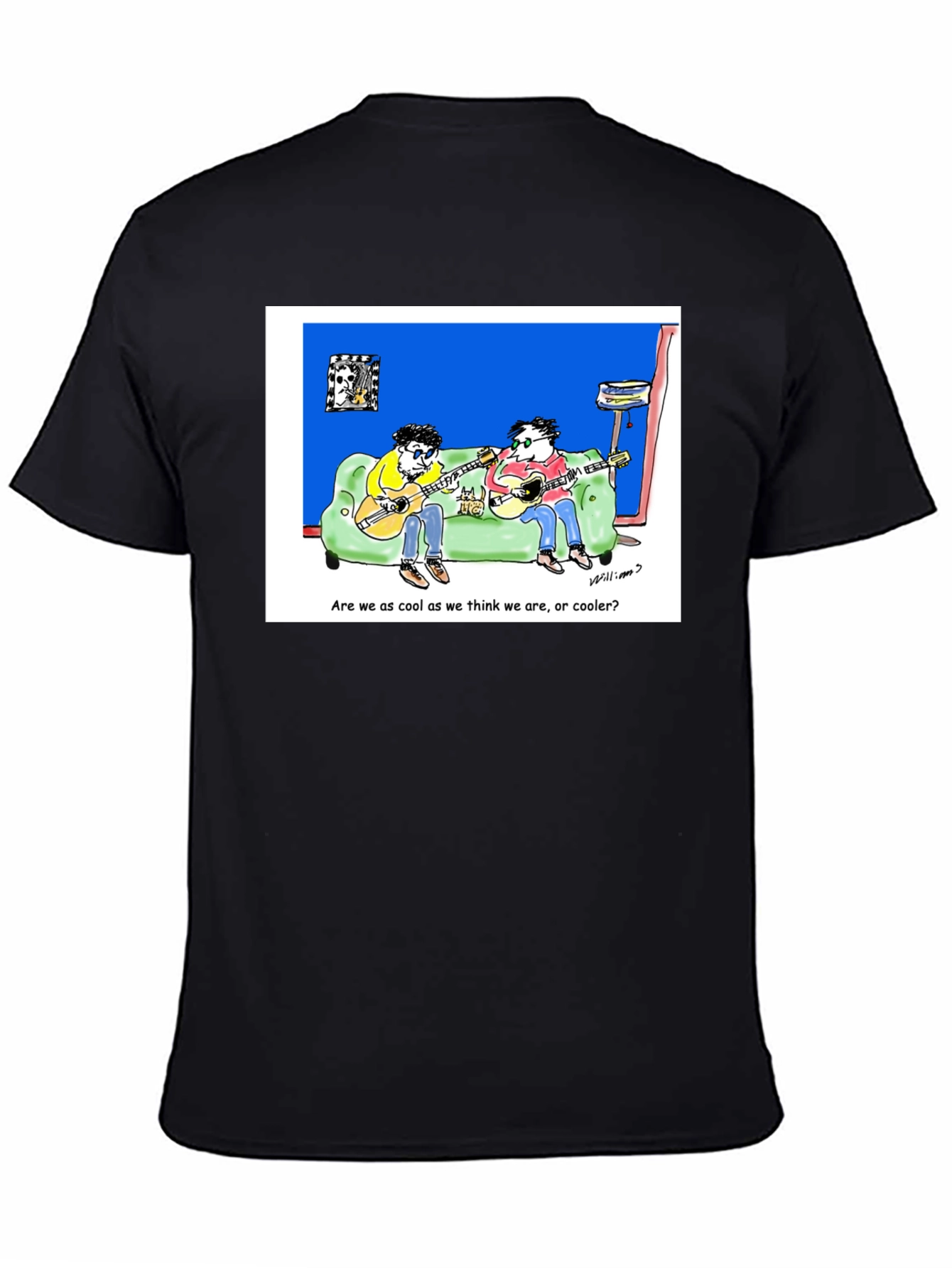 Cool Cartoon Guitarist T-Shirt