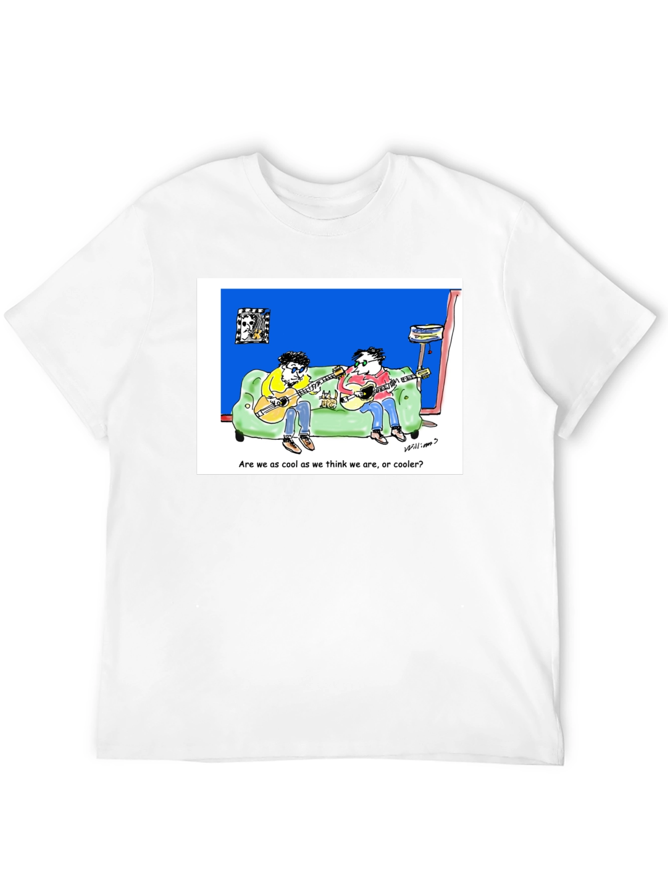 Cool Cartoon Guitarist T-Shirt
