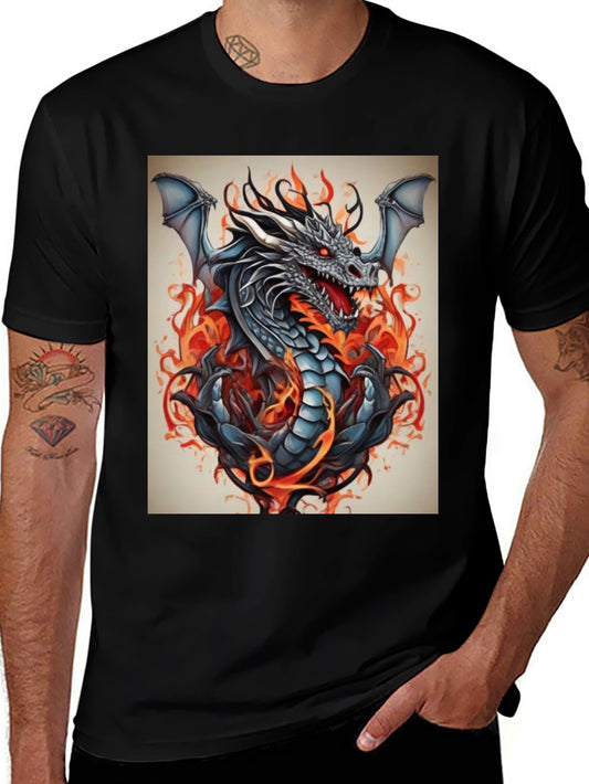 Fiery Dragon Graphic Tee
