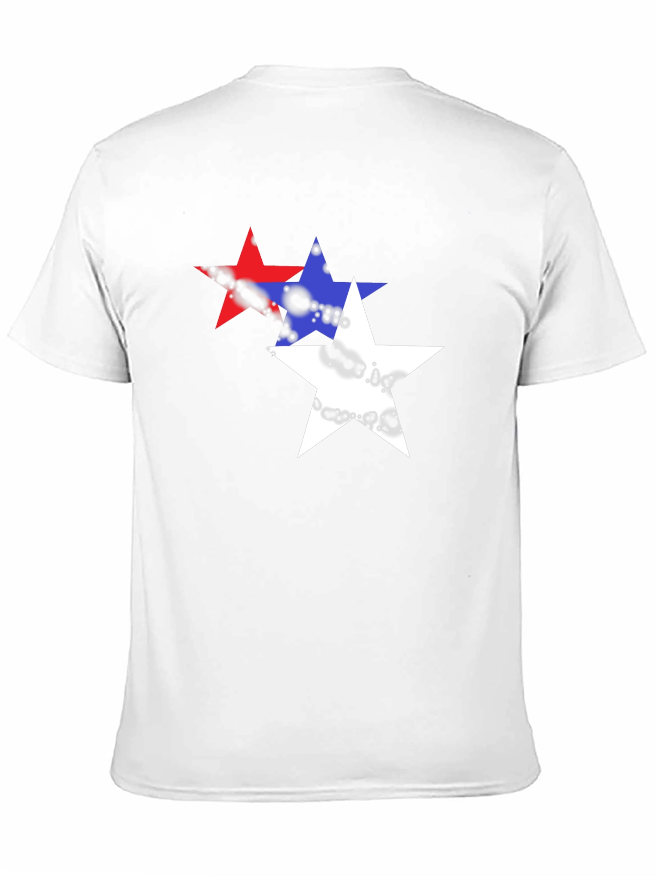 Starry T-Shirt - Red White and Blue Graphic Tee