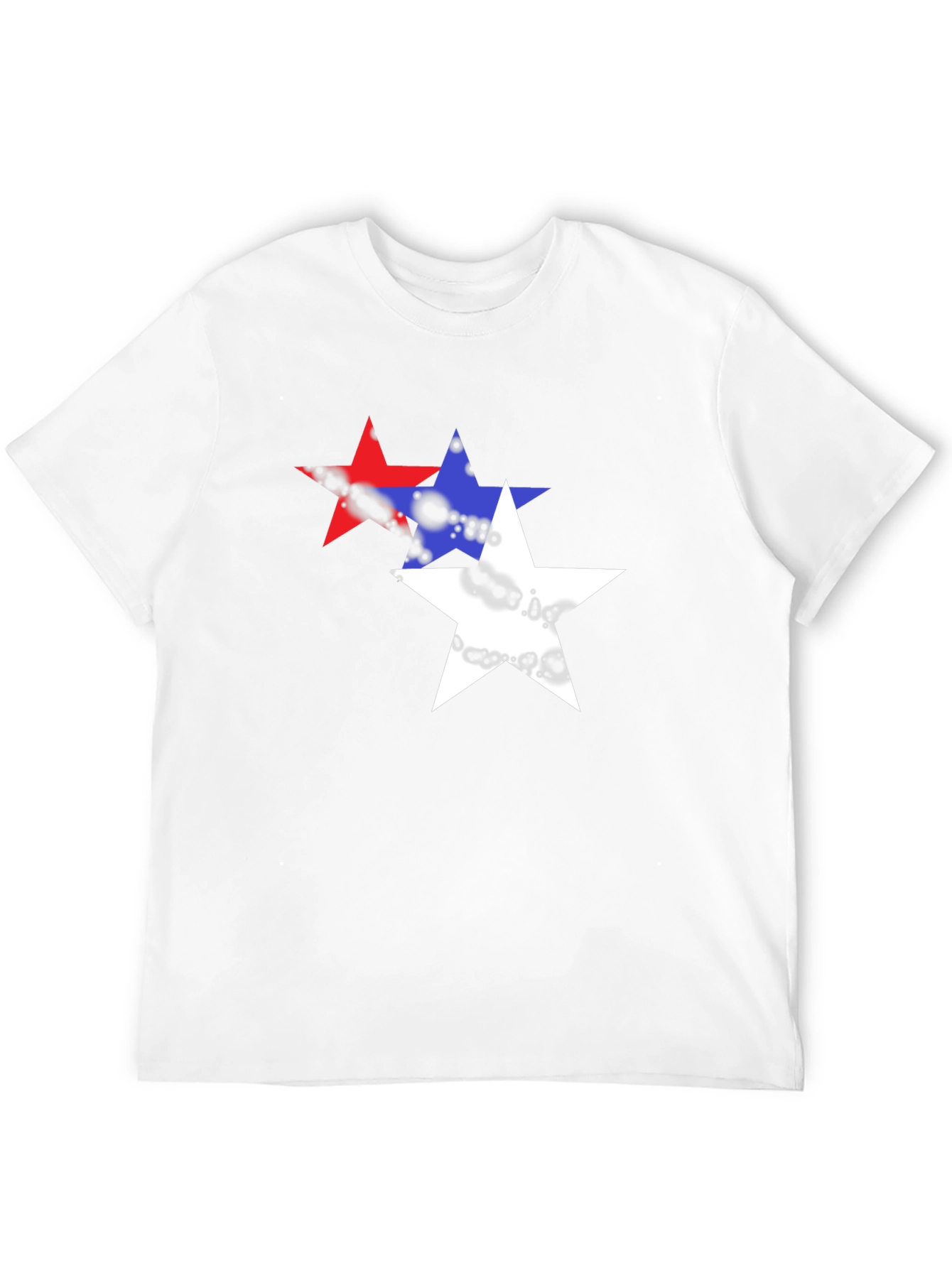 Starry T-Shirt - Red White and Blue Graphic Tee