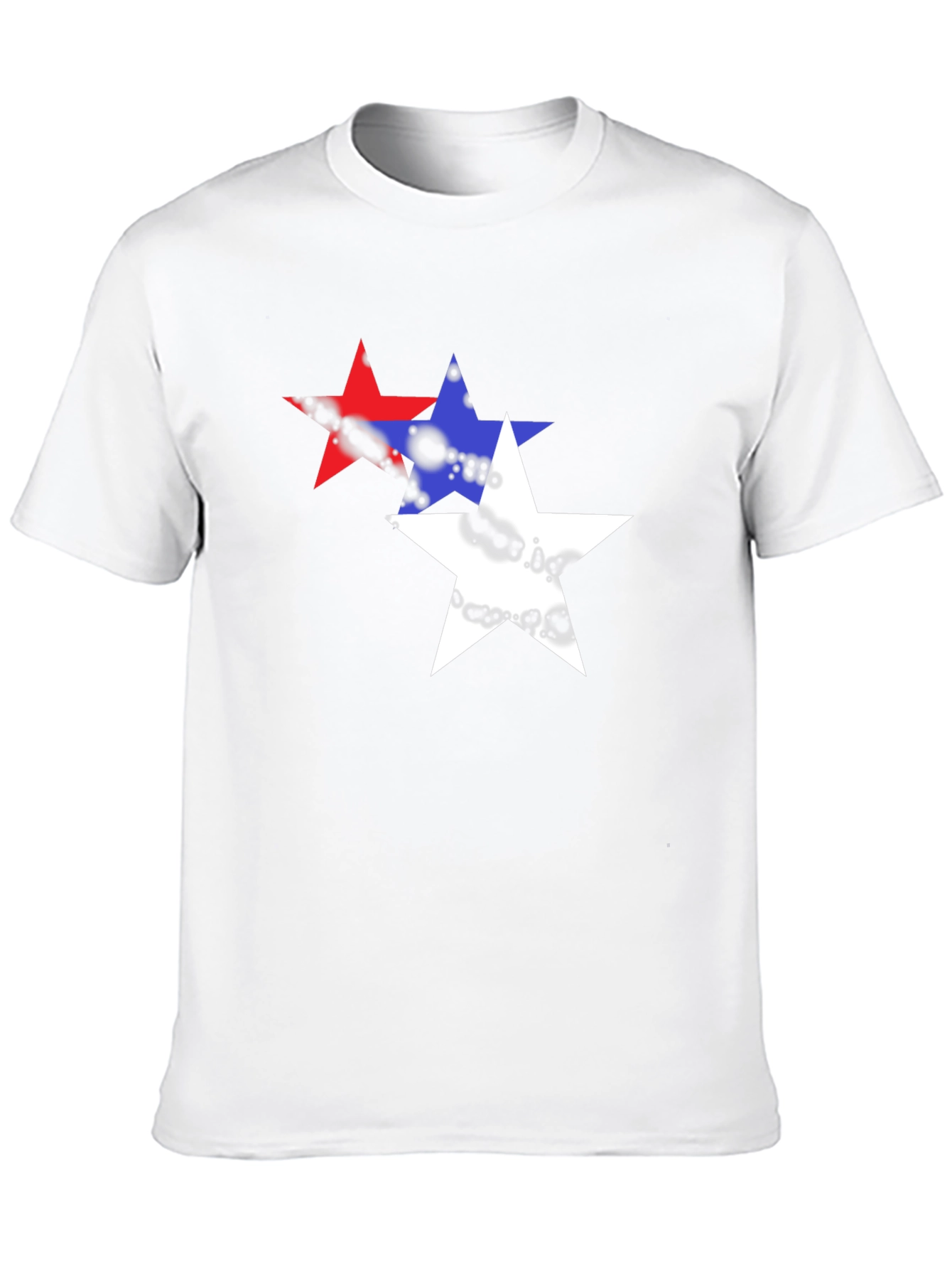 Starry T-Shirt - Red White and Blue Graphic Tee