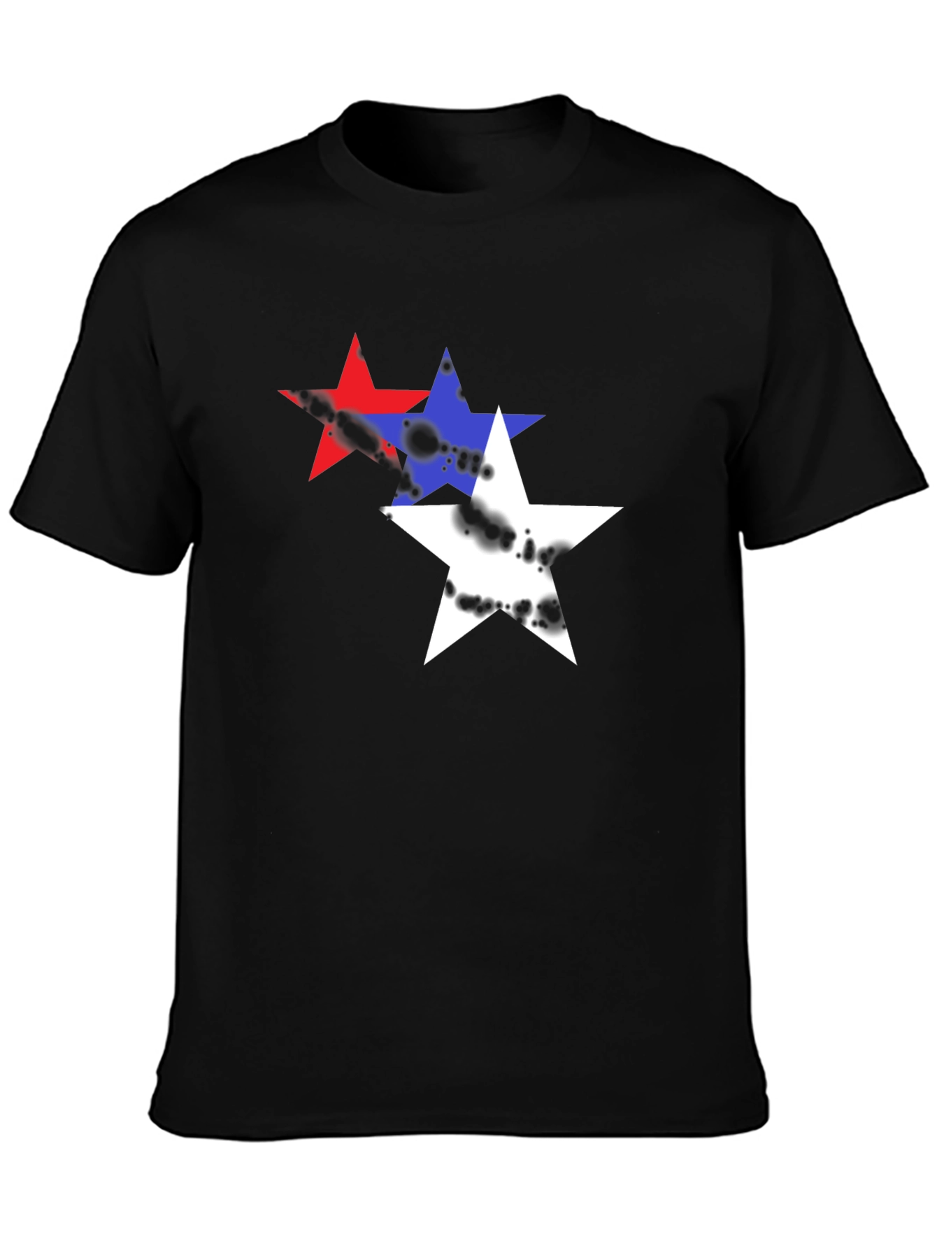 Starry T-Shirt - Red White and Blue Graphic Tee