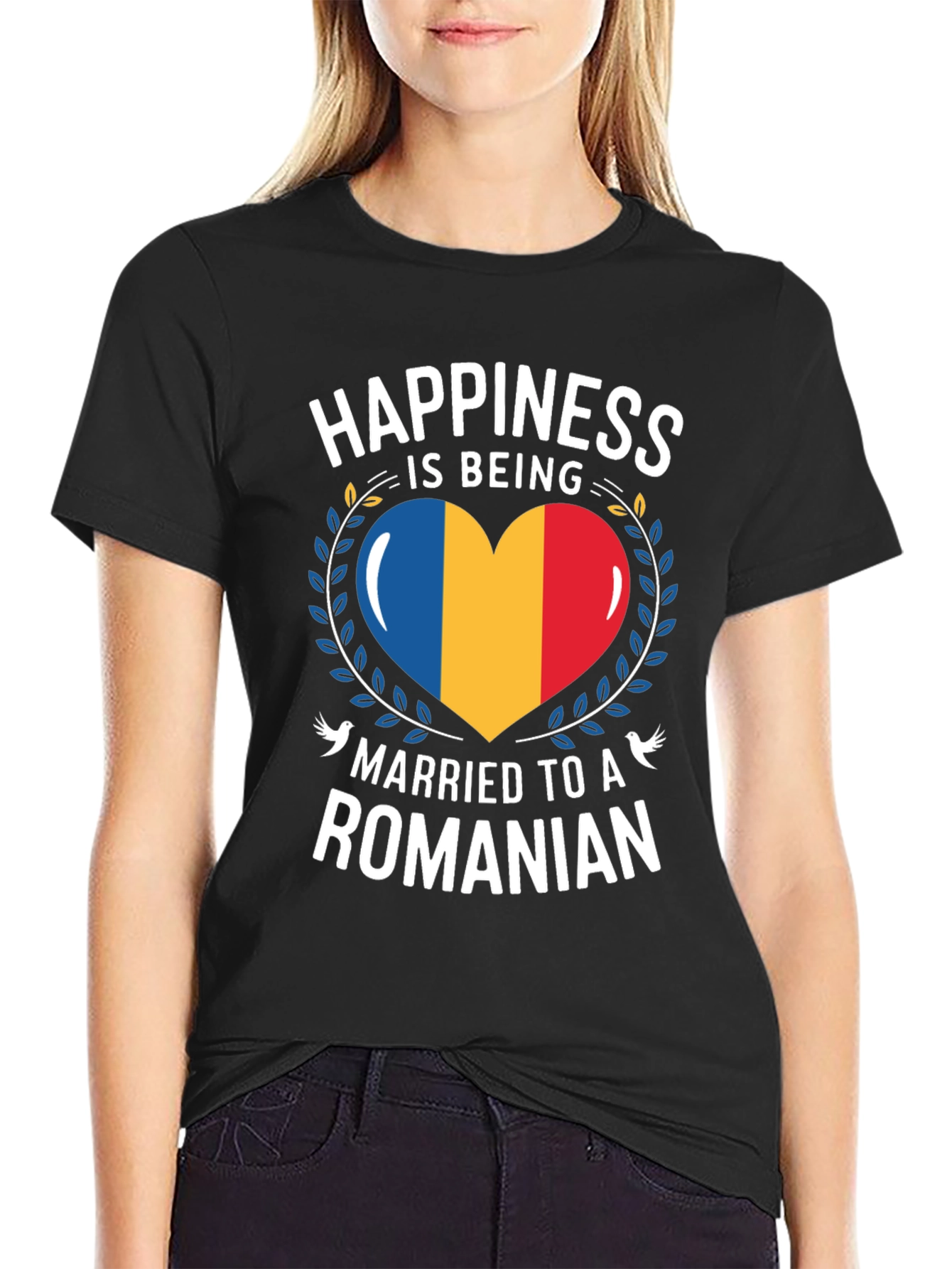 Happiness is Being Married to a Romanian T-Shirt
