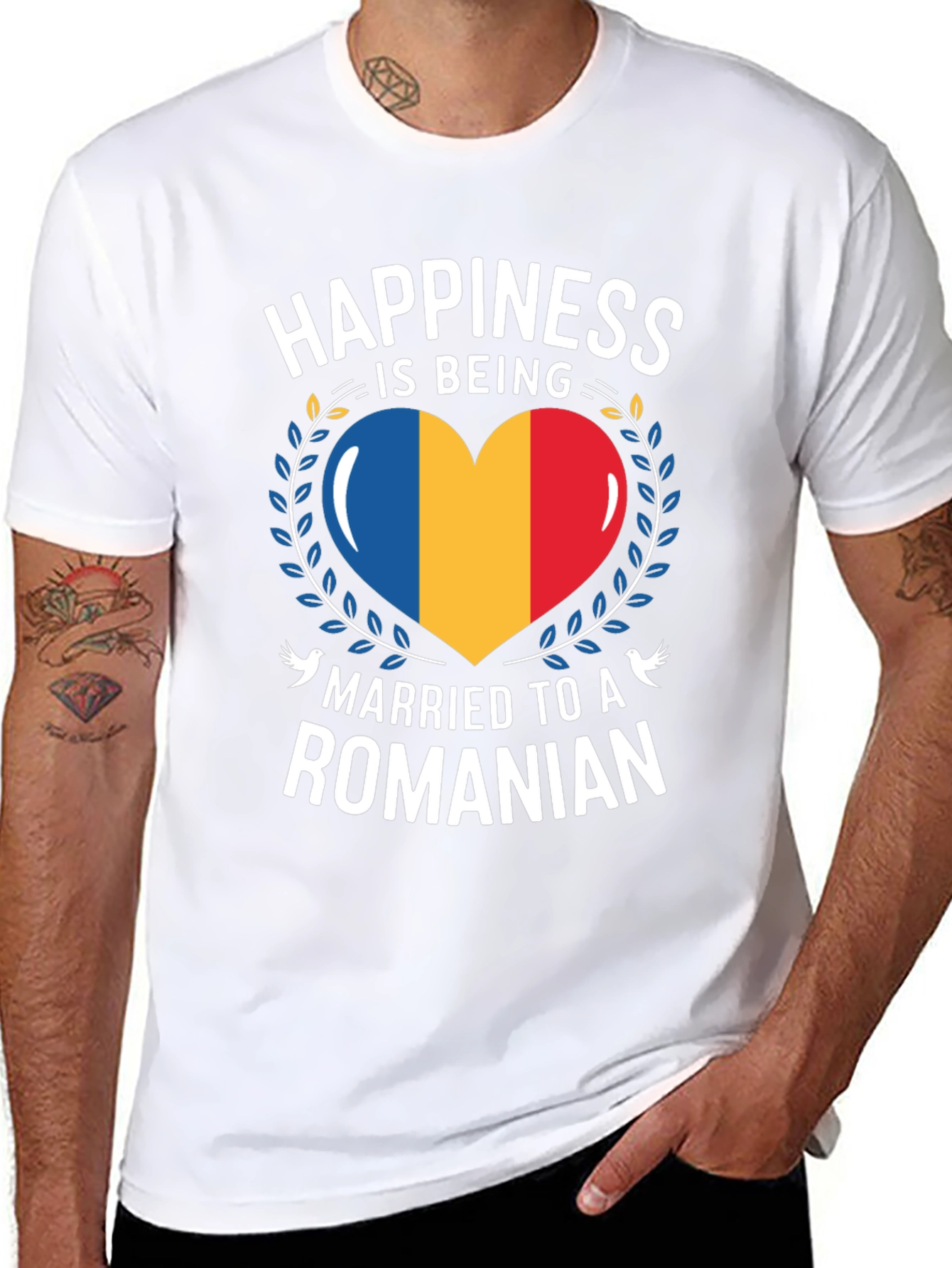 Happiness is Being Married to a Romanian T-Shirt