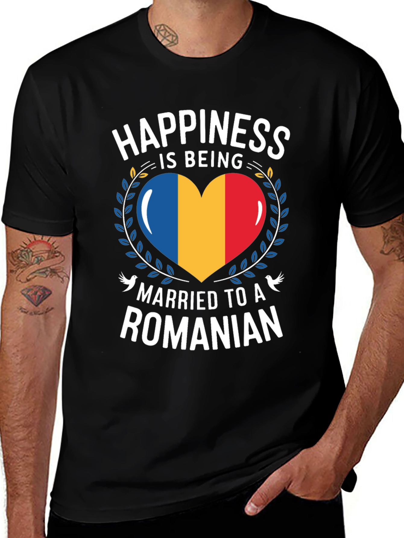Happiness is Being Married to a Romanian T-Shirt