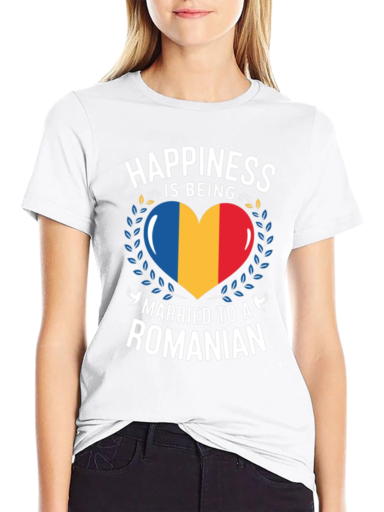 Happiness is Being Married to a Romanian T-Shirt