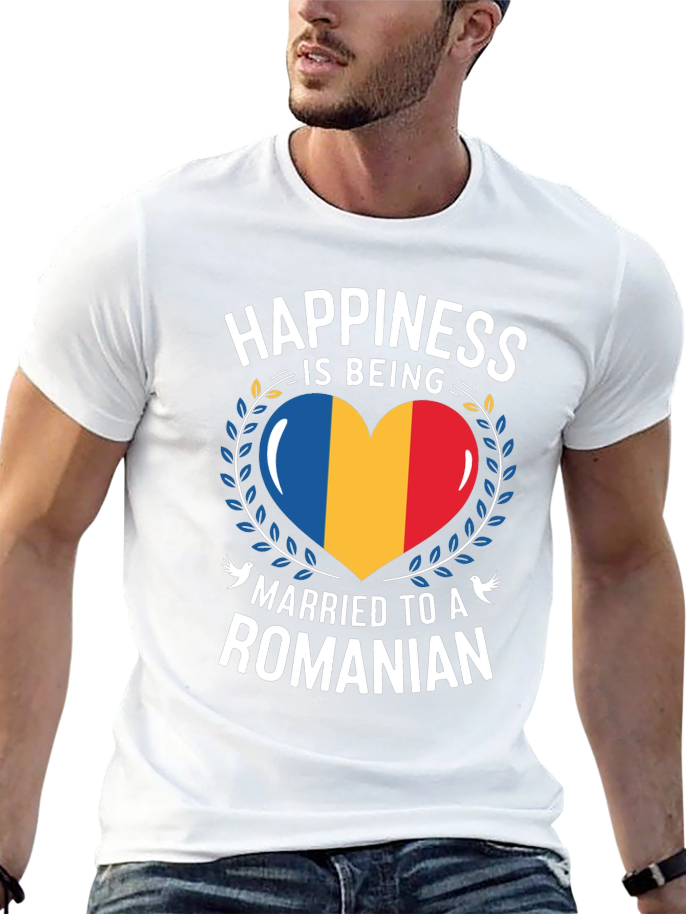 Happiness is Being Married to a Romanian T-Shirt