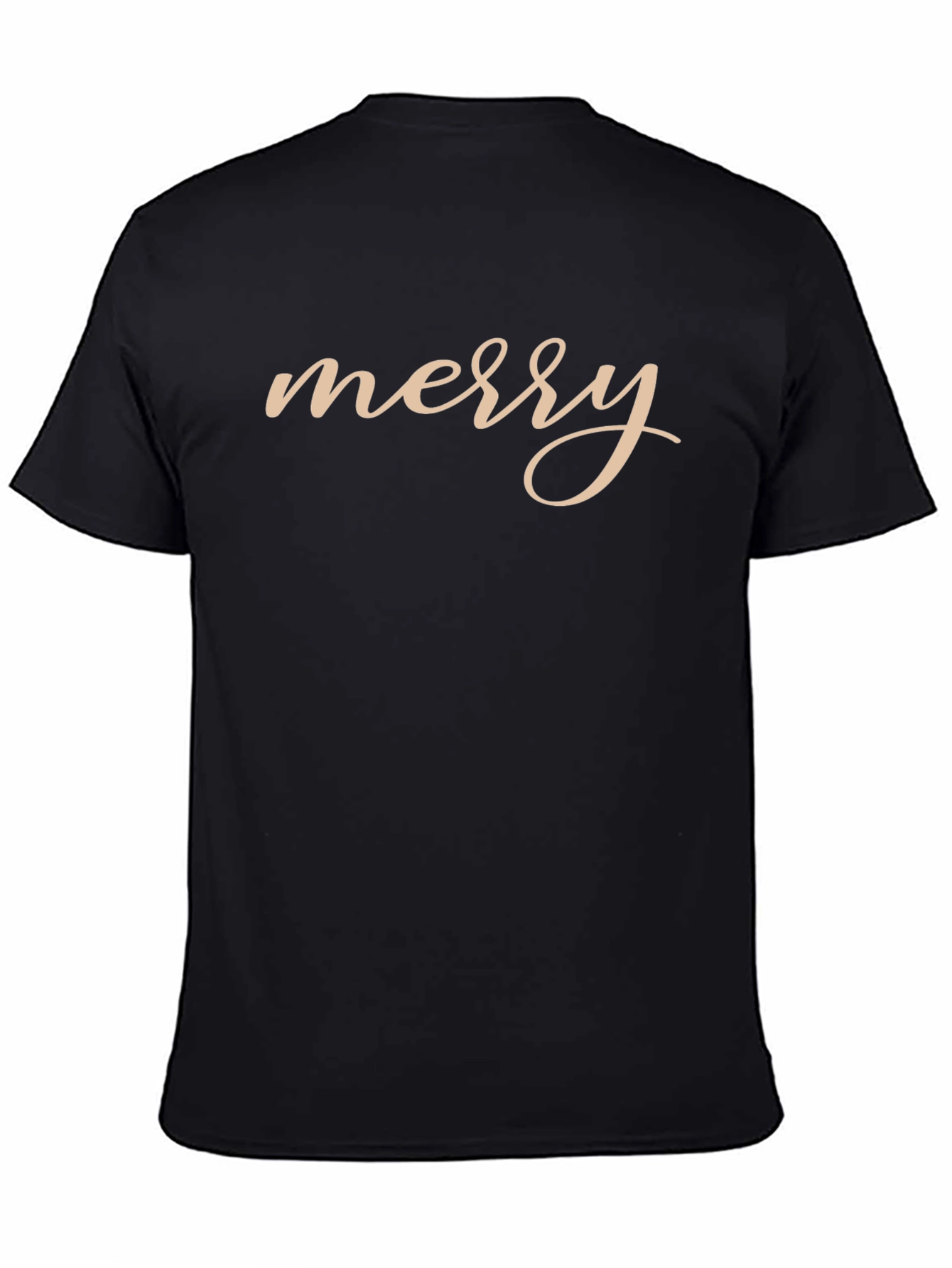 Merry Graphic Tee - Black Christmas T-Shirt