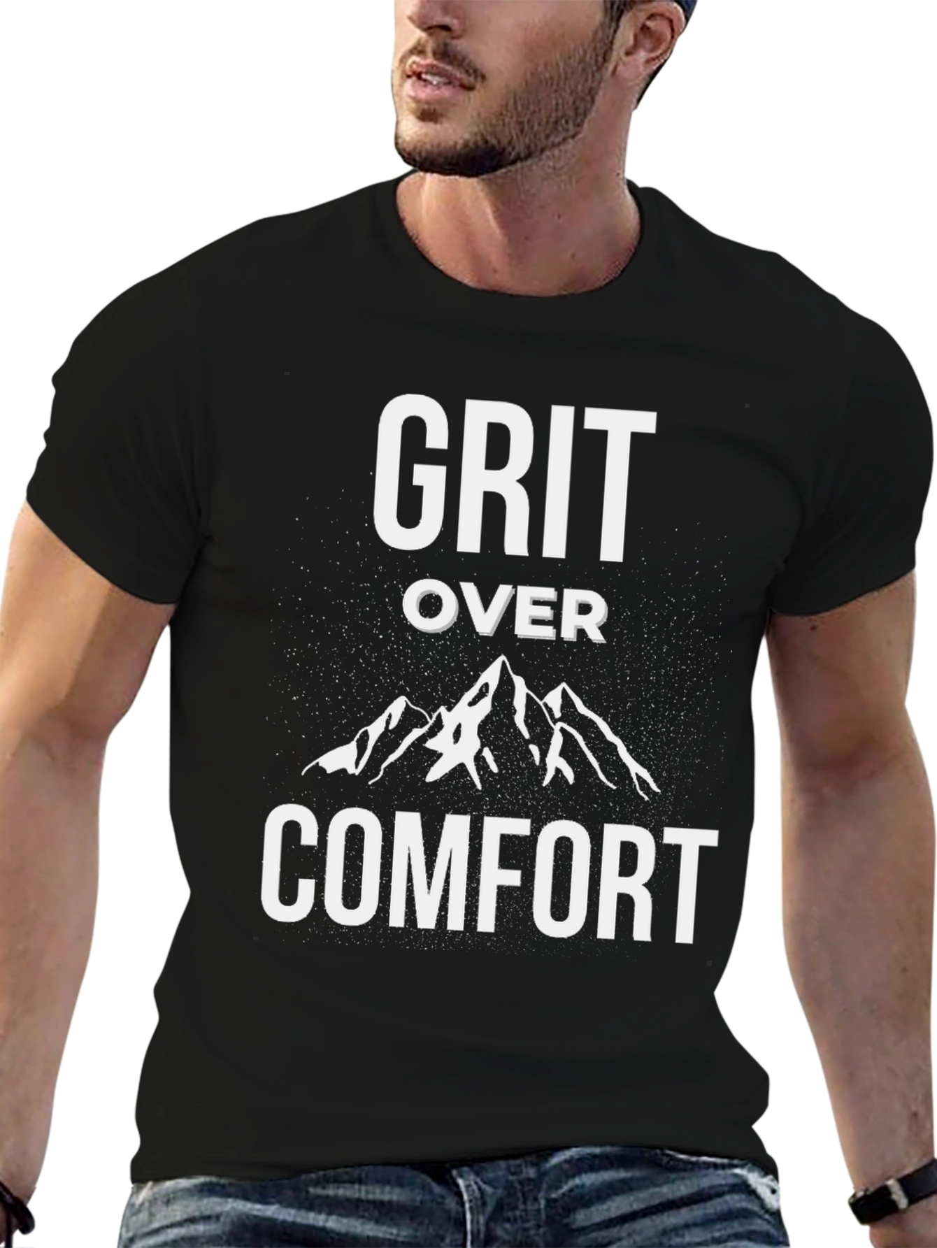 Grit Over Comfort Graphic Tee - Motivational T-Shirt