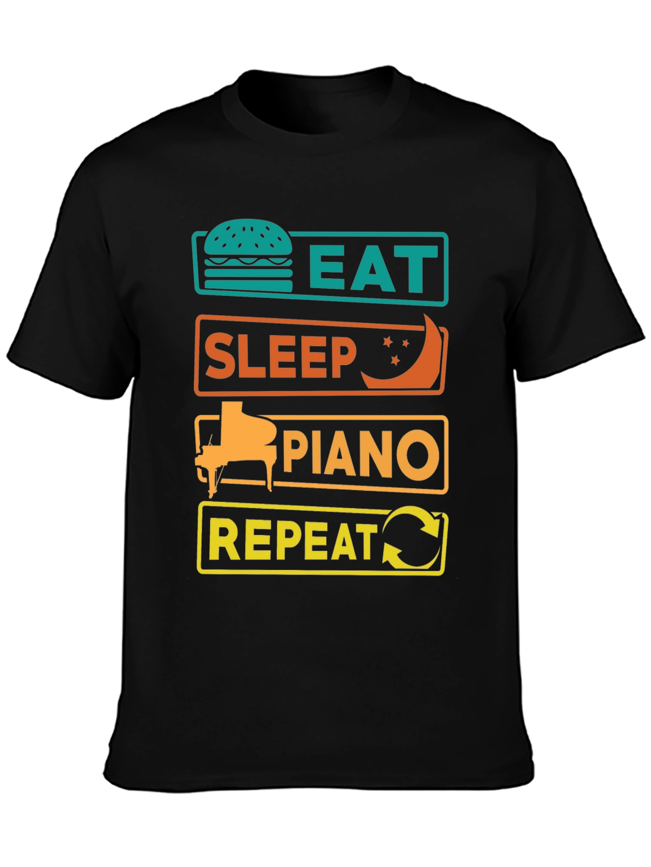 Eat Sleep Piano Repeat T-Shirt