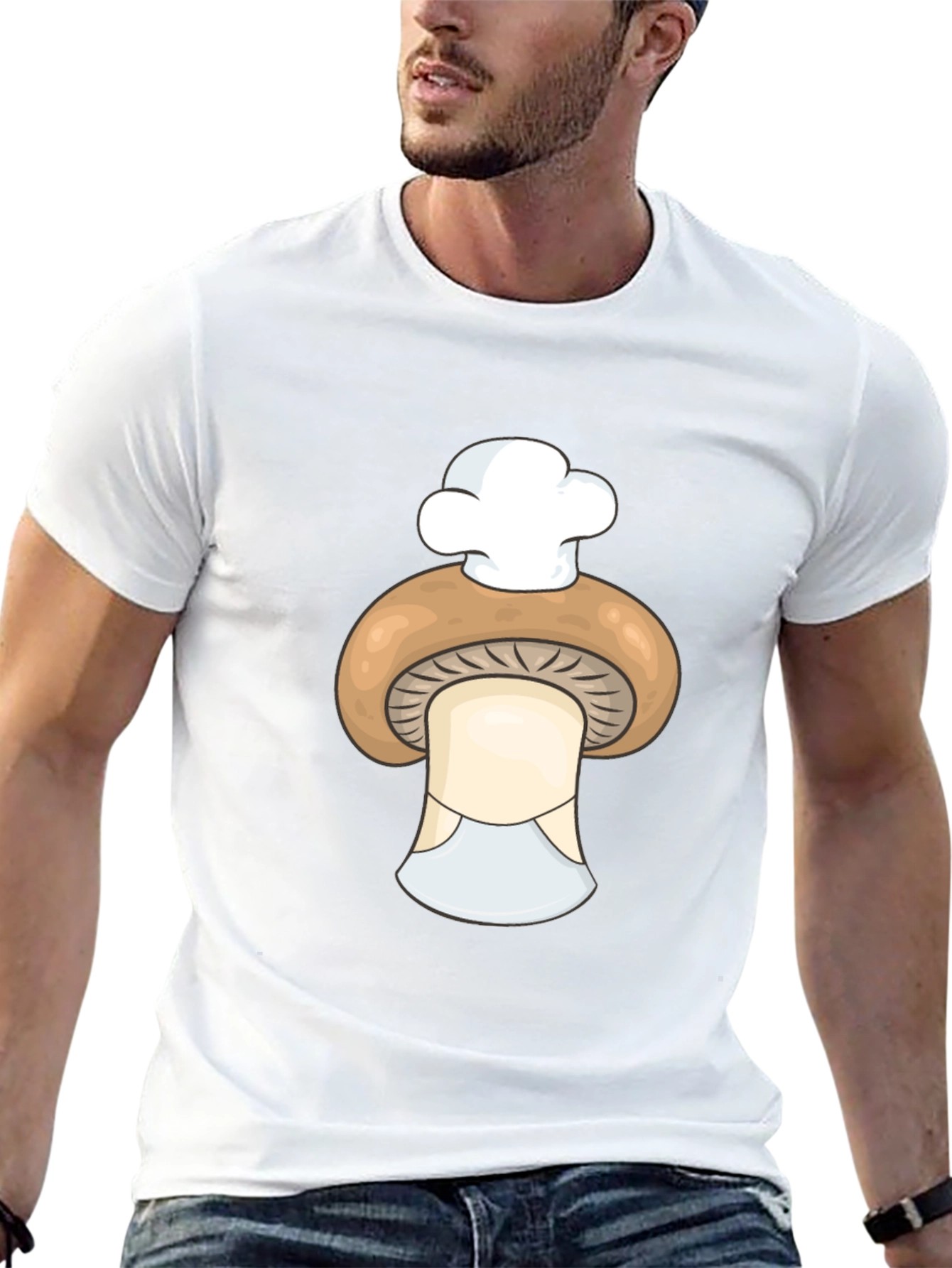 Chef Mushroom T-Shirt - Funny Cook Graphic Tee