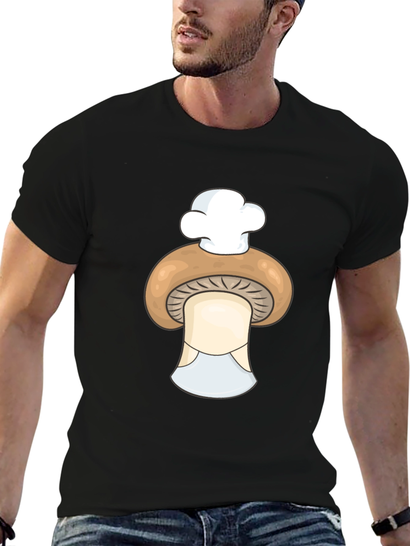 Chef Mushroom T-Shirt - Funny Cook Graphic Tee