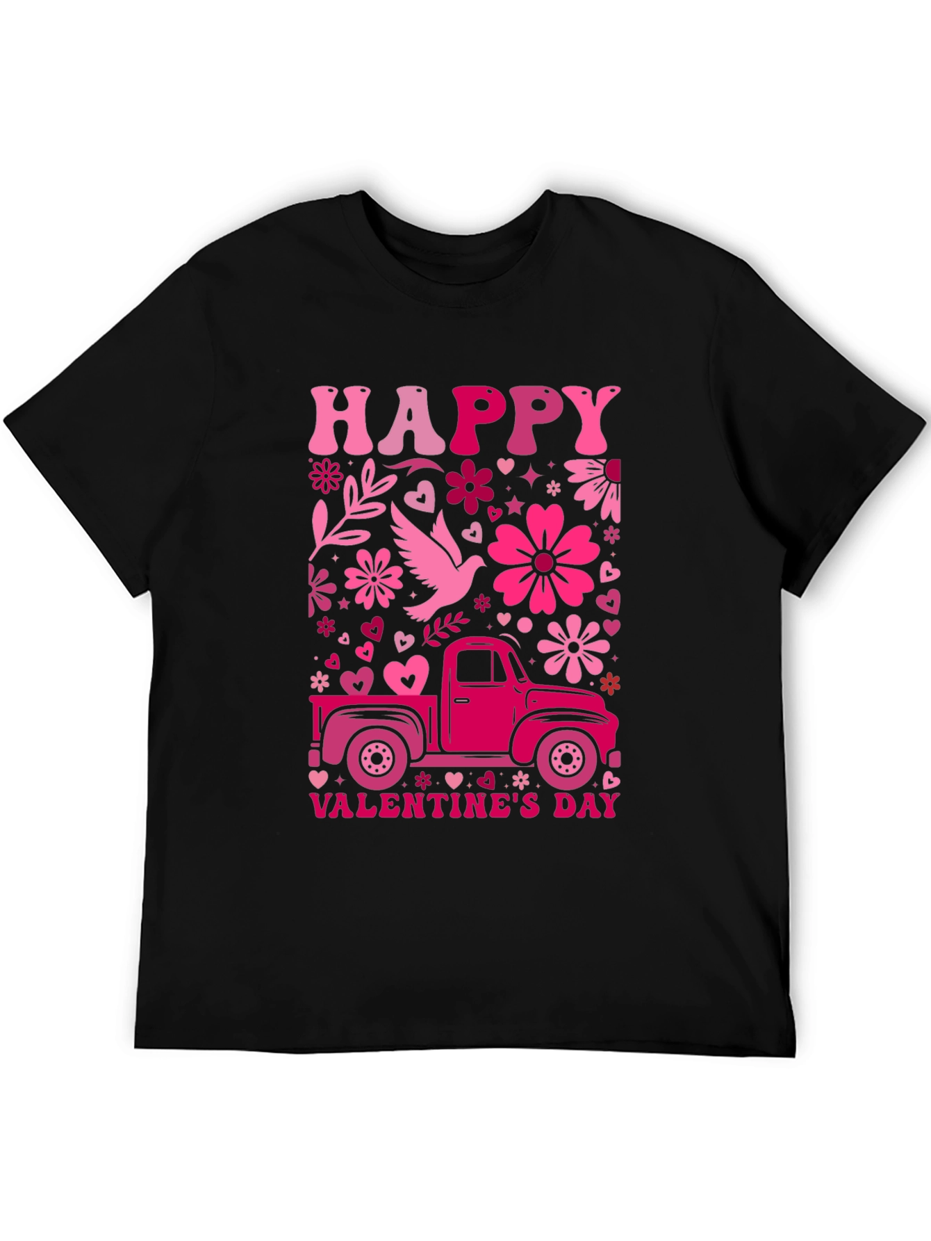 Happy Valentines Day Truck T-Shirt