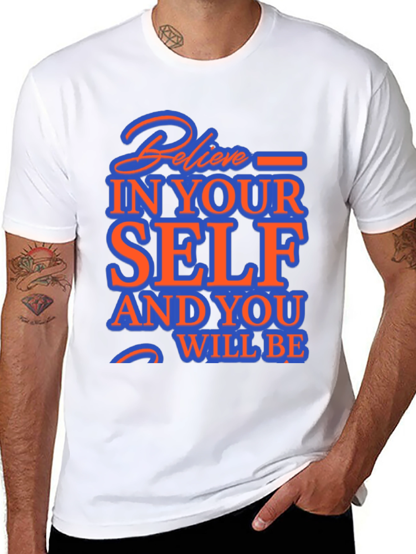 Believe In Yourself Graphic Tee - Inspirational