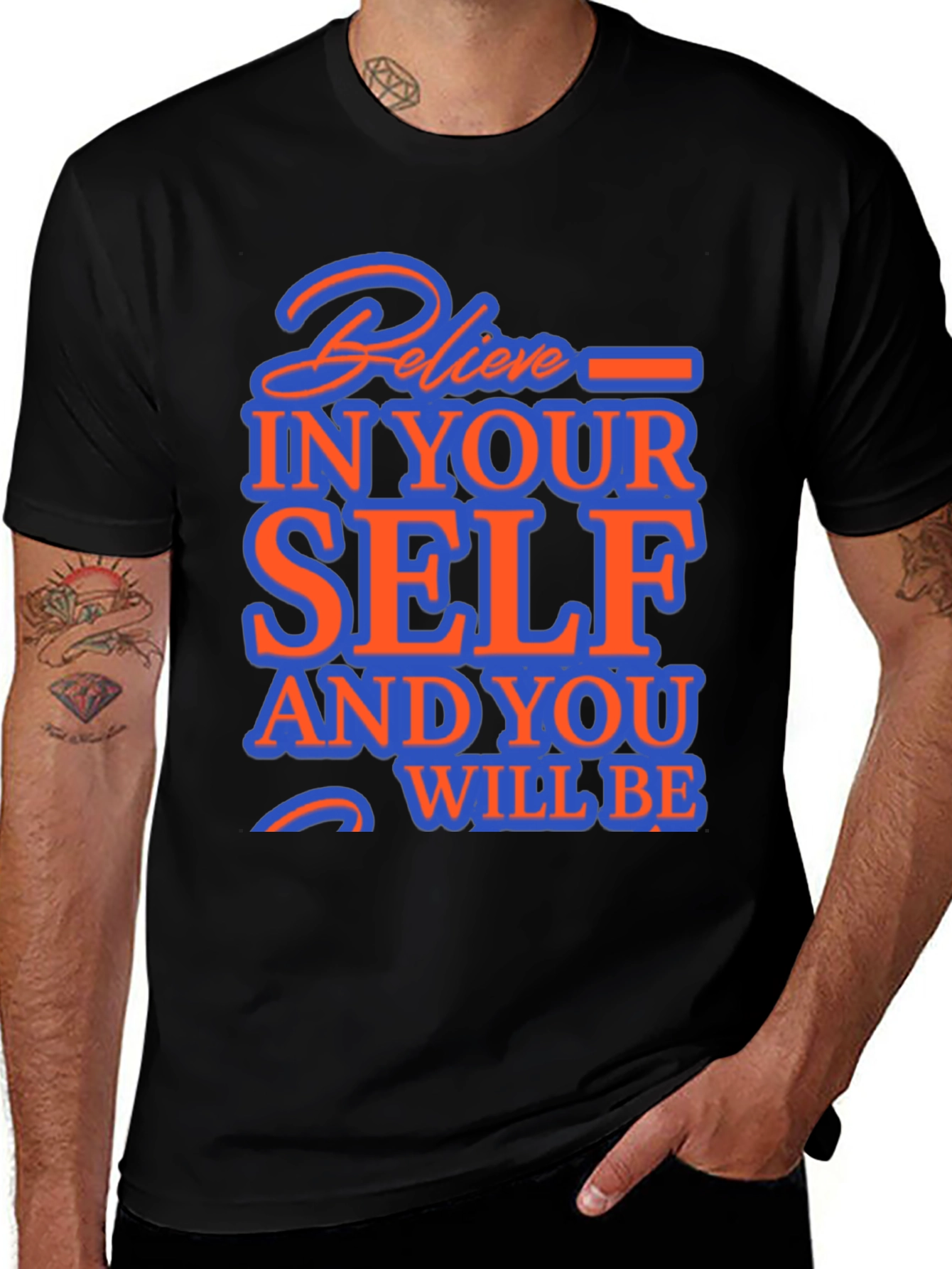 Believe In Yourself Graphic Tee - Inspirational
