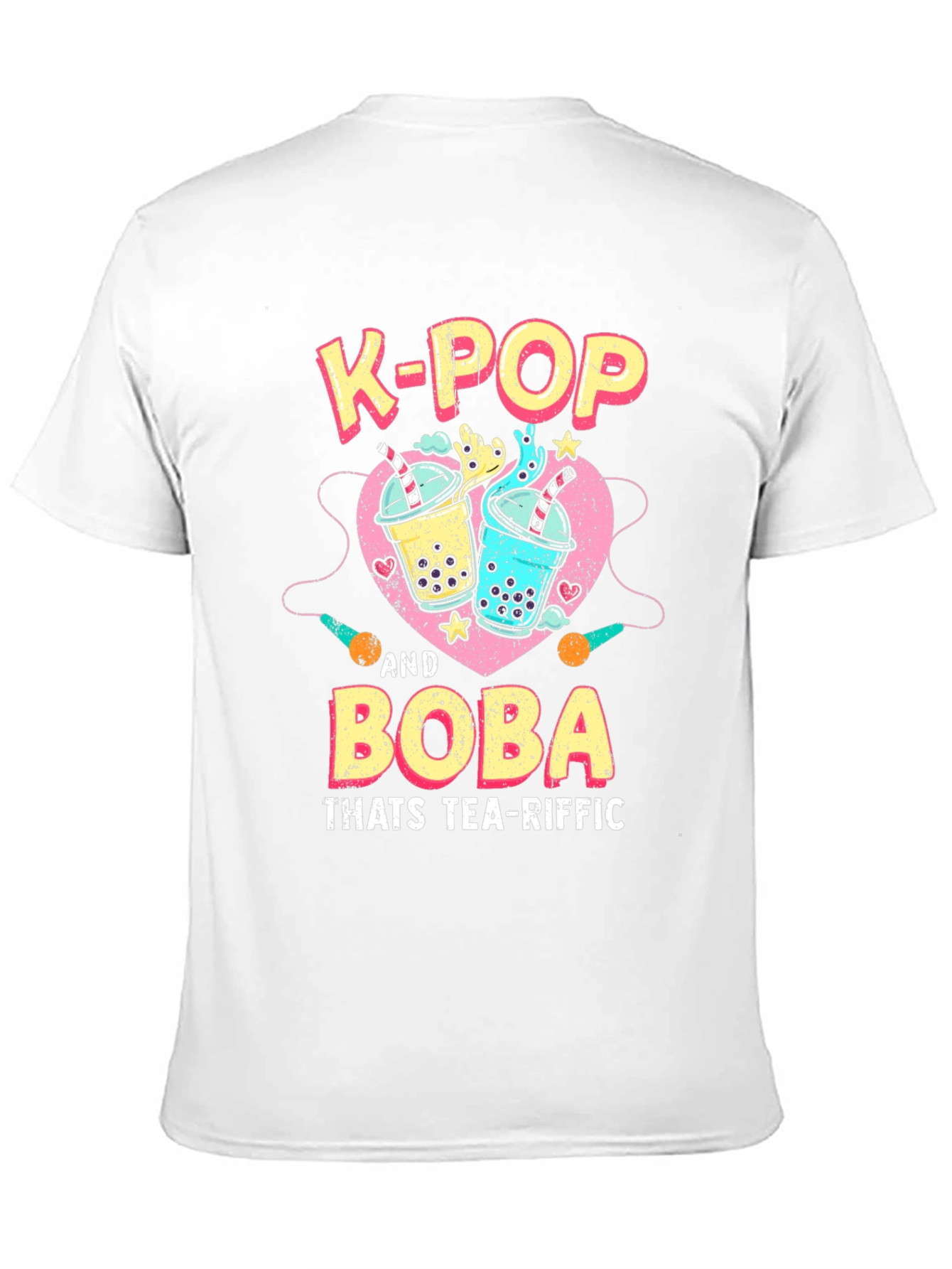 K-Pop and Boba Tea Graphic T-Shirt