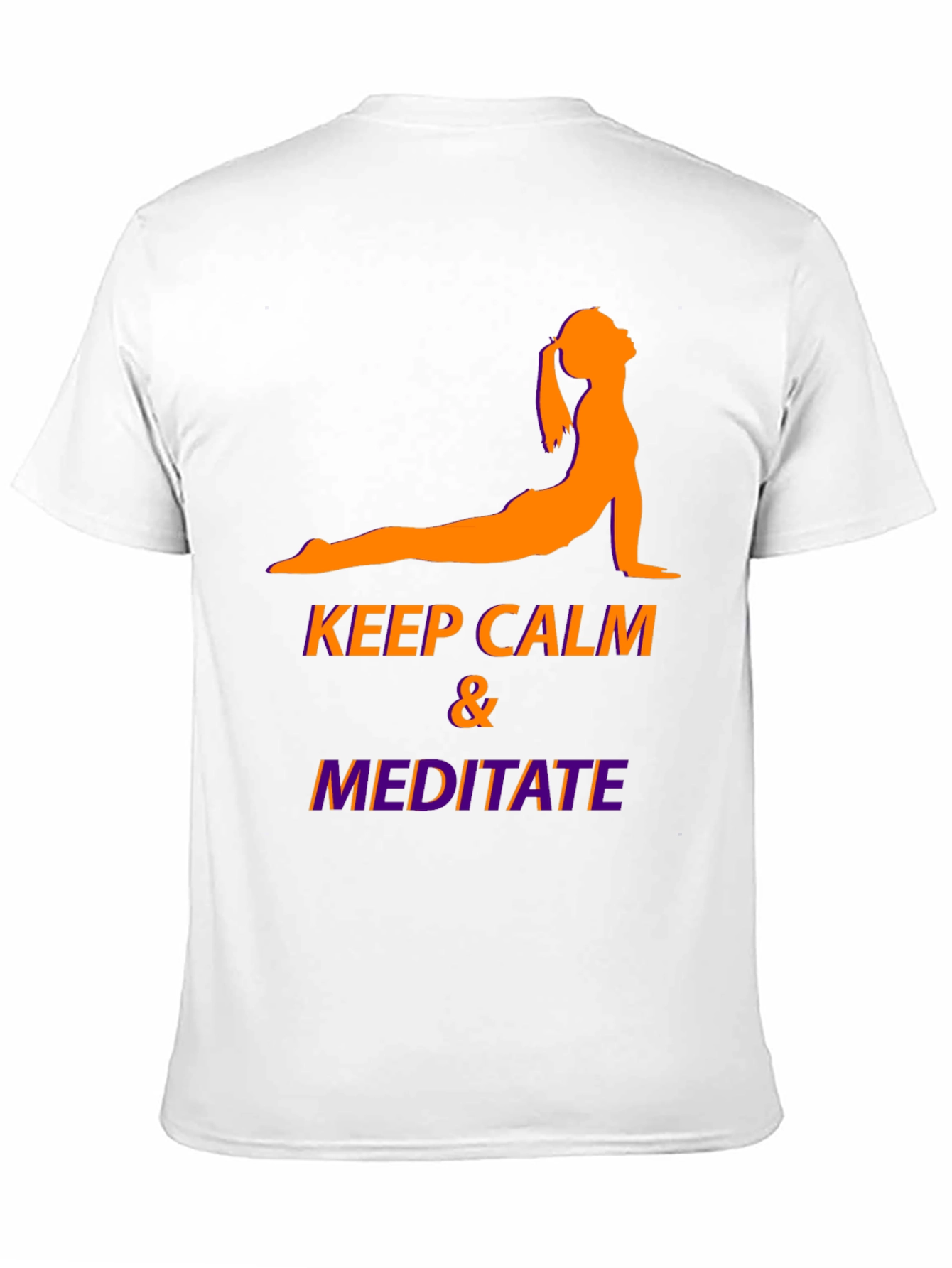 Keep Calm & Meditate Black Graphic Tee