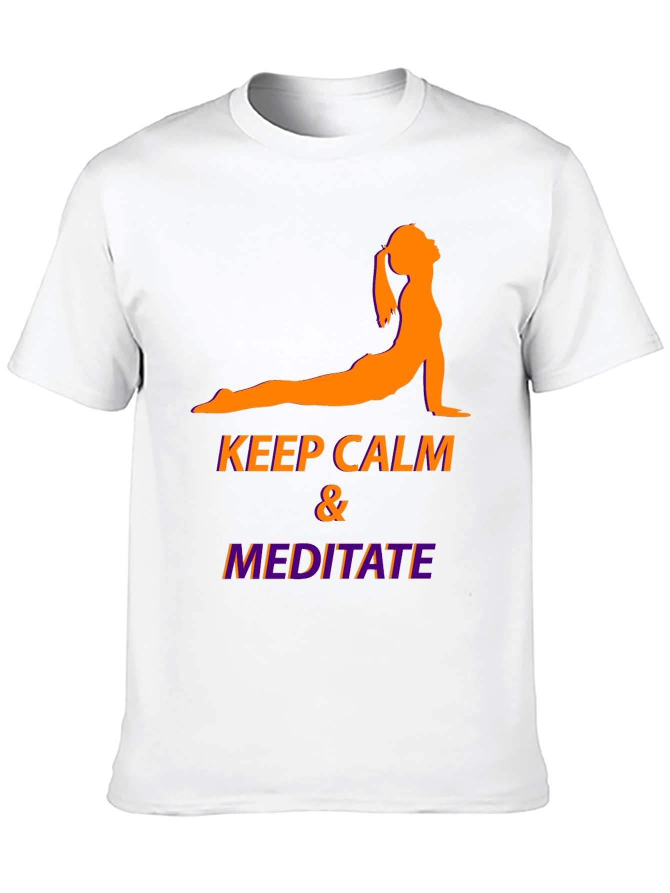 Keep Calm & Meditate Black Graphic Tee