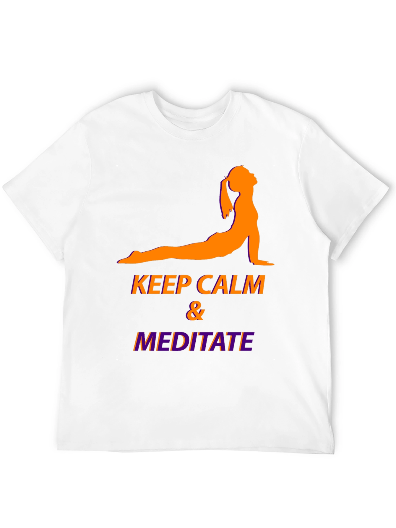 Keep Calm & Meditate Black Graphic Tee