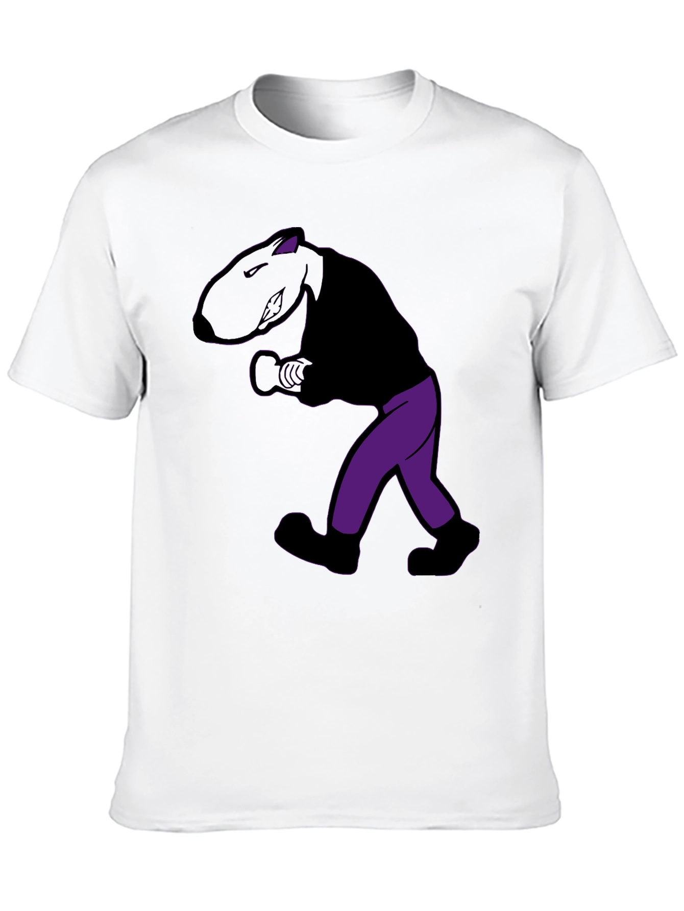 Cool Cartoon Character Graphic Tee - Black