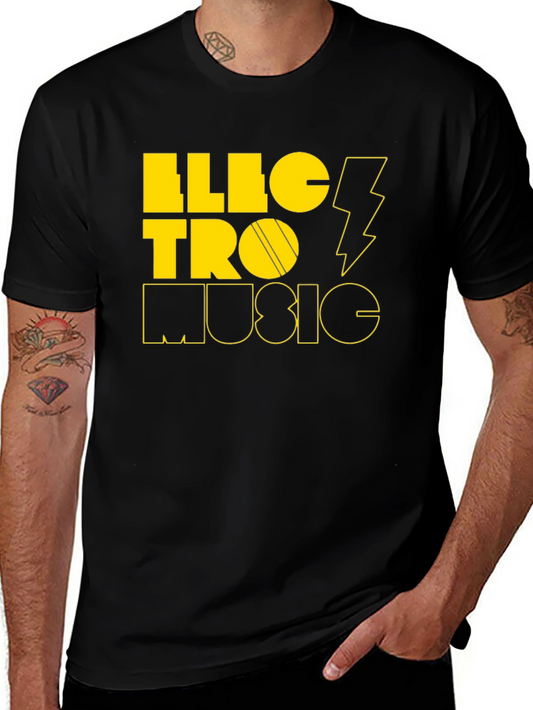 Electro Music Black Graphic Tee