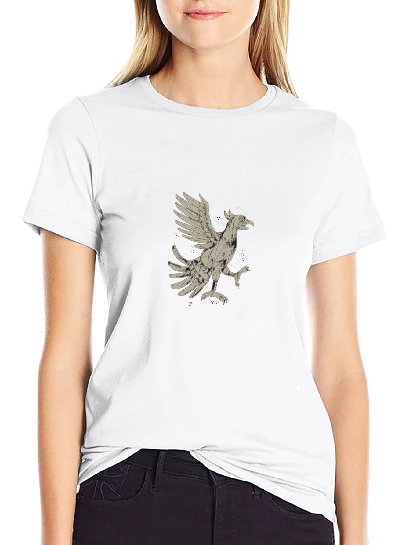Griffin Graphic Tee - Black Cotton Blend