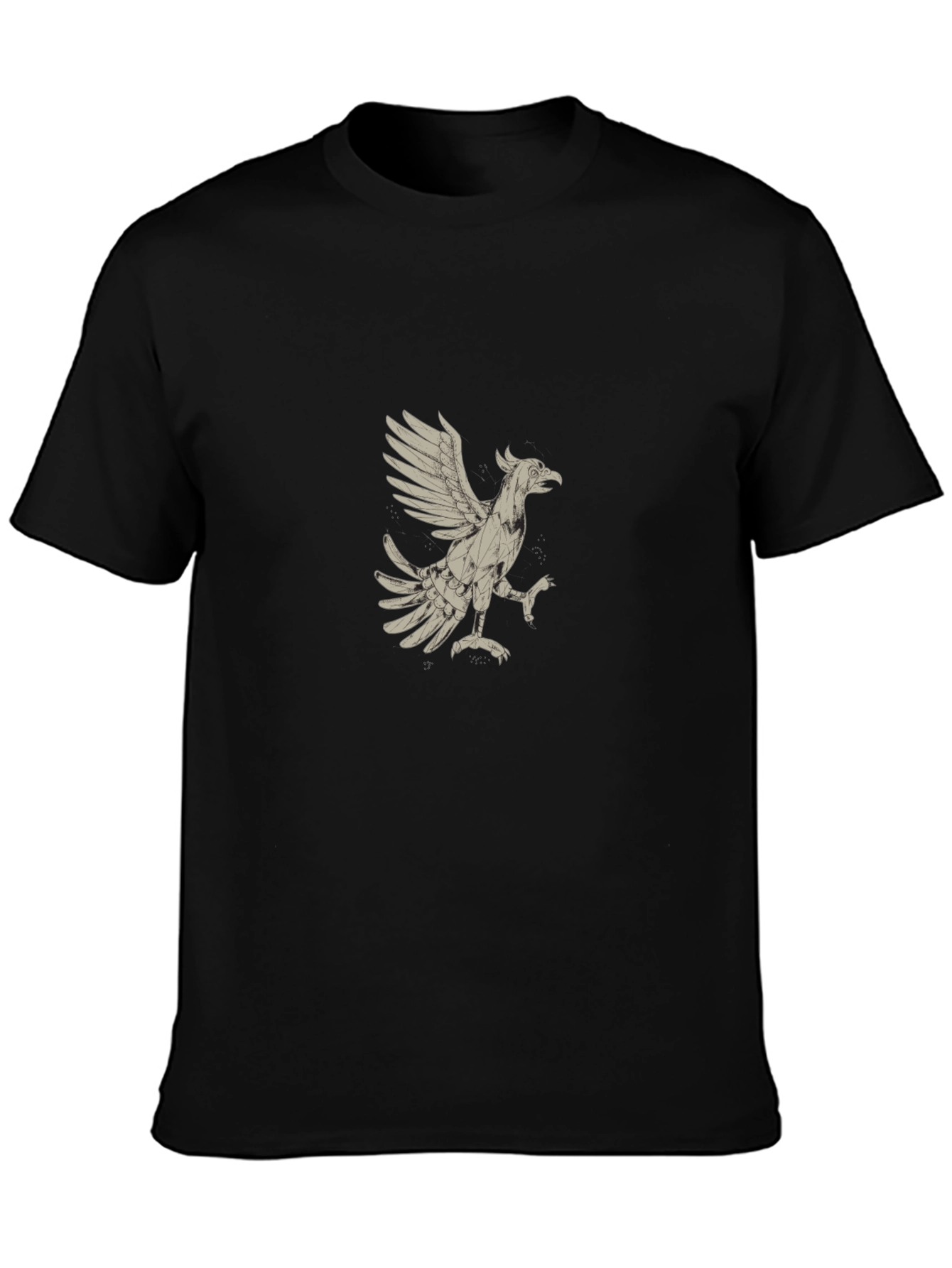 Griffin Graphic Tee - Black Cotton Blend