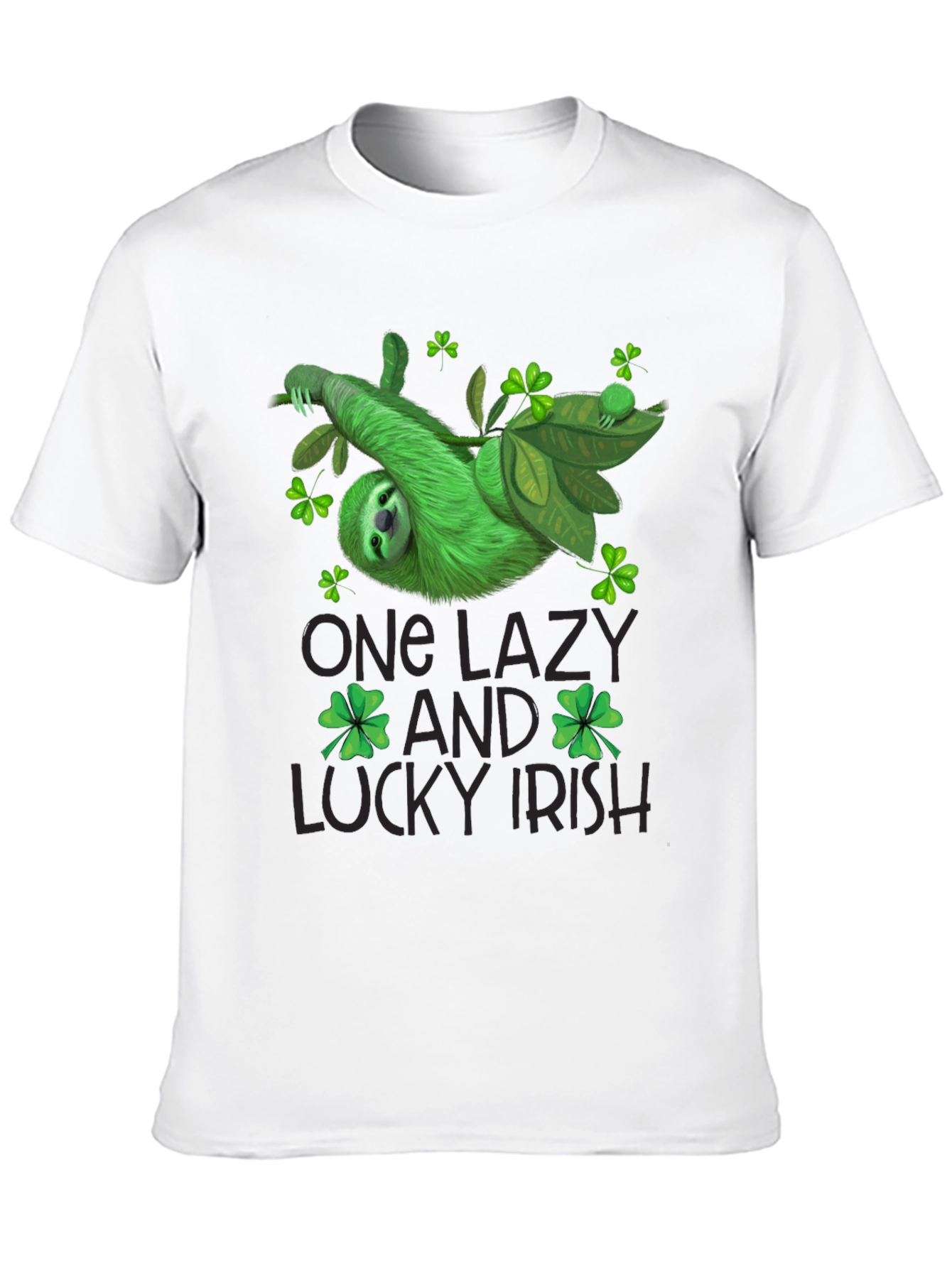 One Lazy Lucky Irish St. Patricks Day Sloth T-Shirt