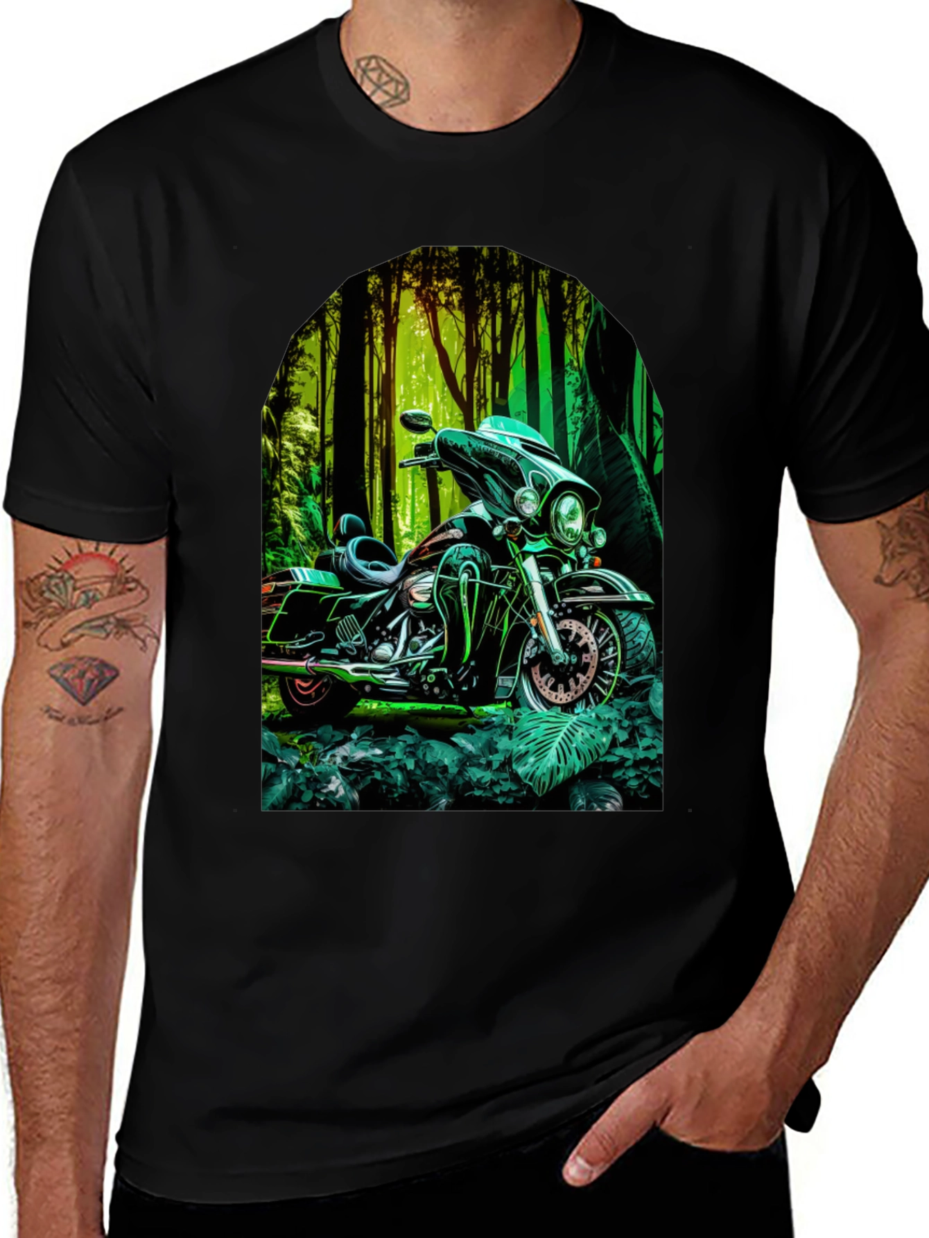 Motorcycle Forest T-Shirt