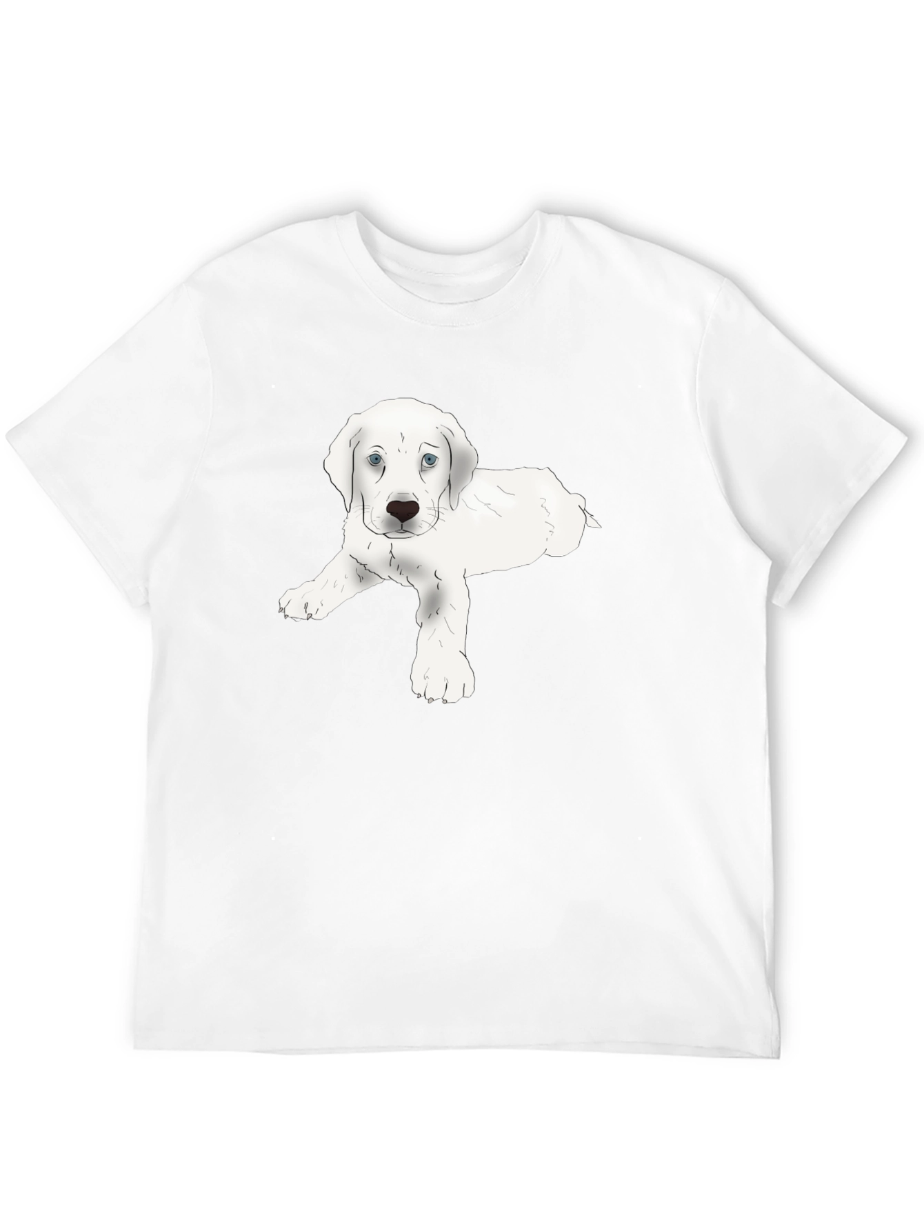 Puppy Graphic Black T-Shirt