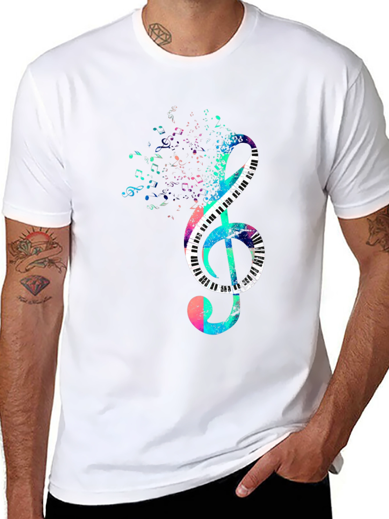 Musical Clef Piano Key T-Shirt