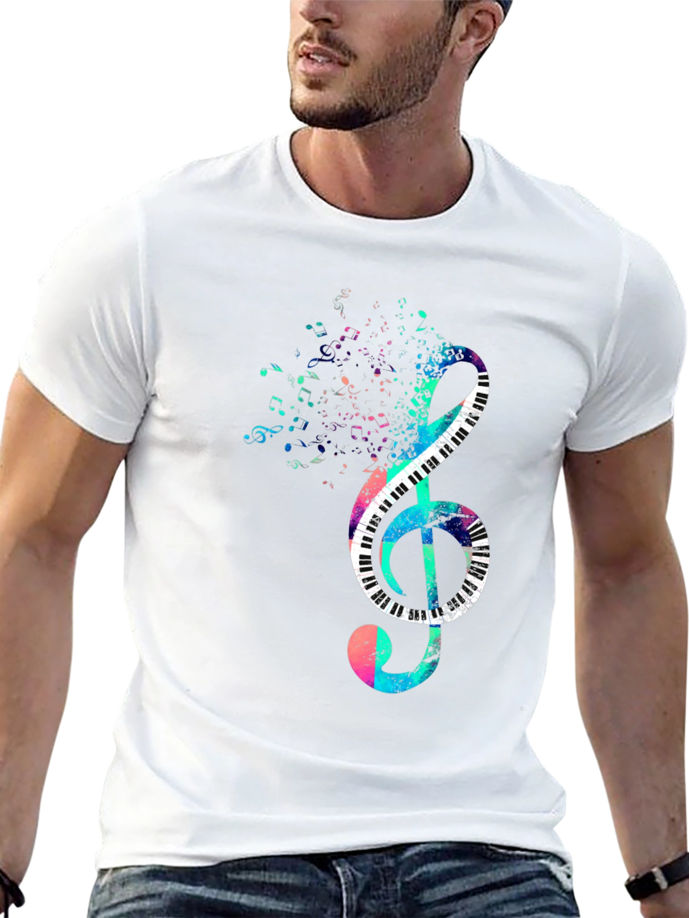 Musical Clef Piano Key T-Shirt