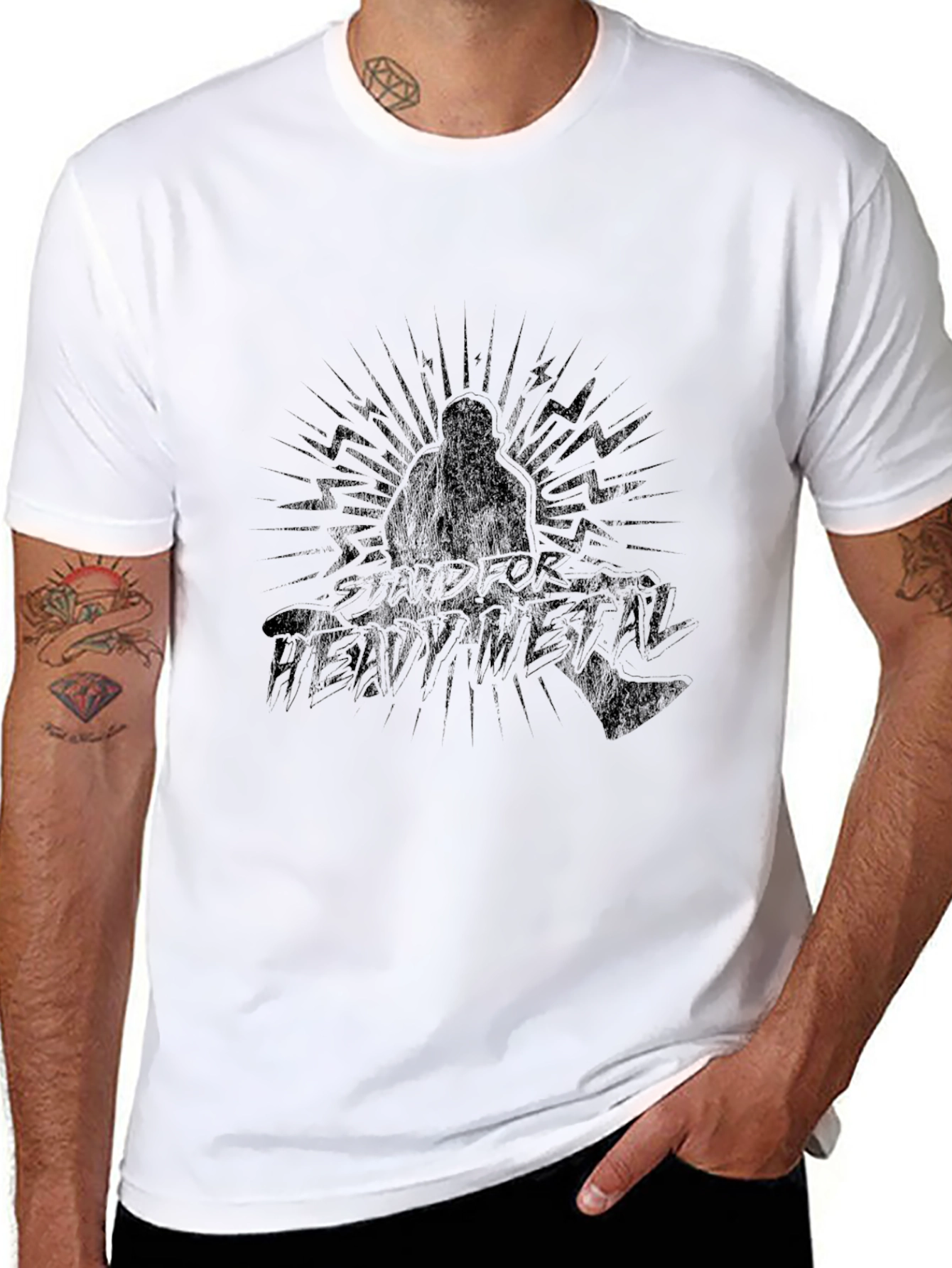 Stand For Heavy Metal Black T-Shirt