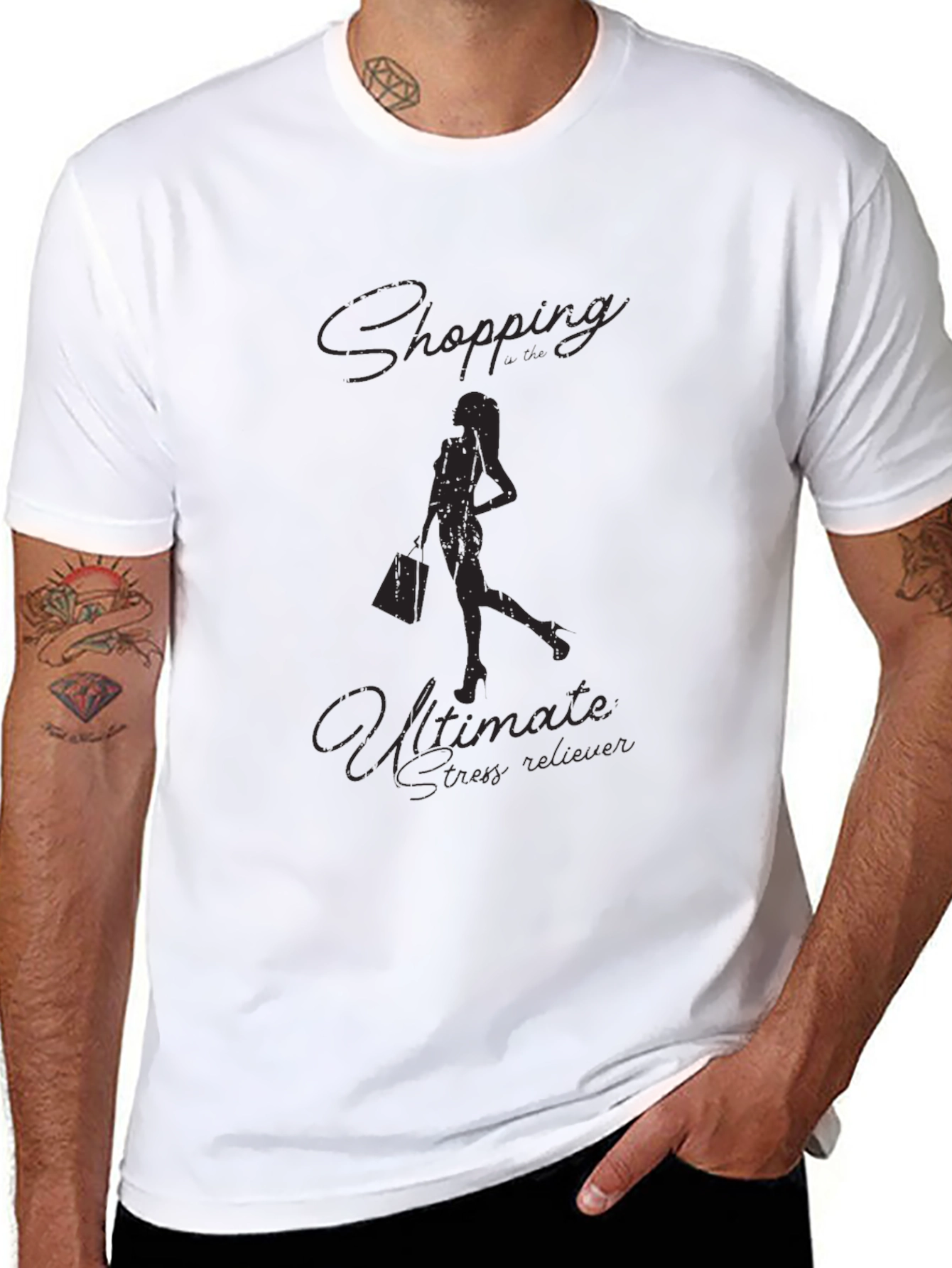 Shopping Ultimate Stress Reliever T-Shirt