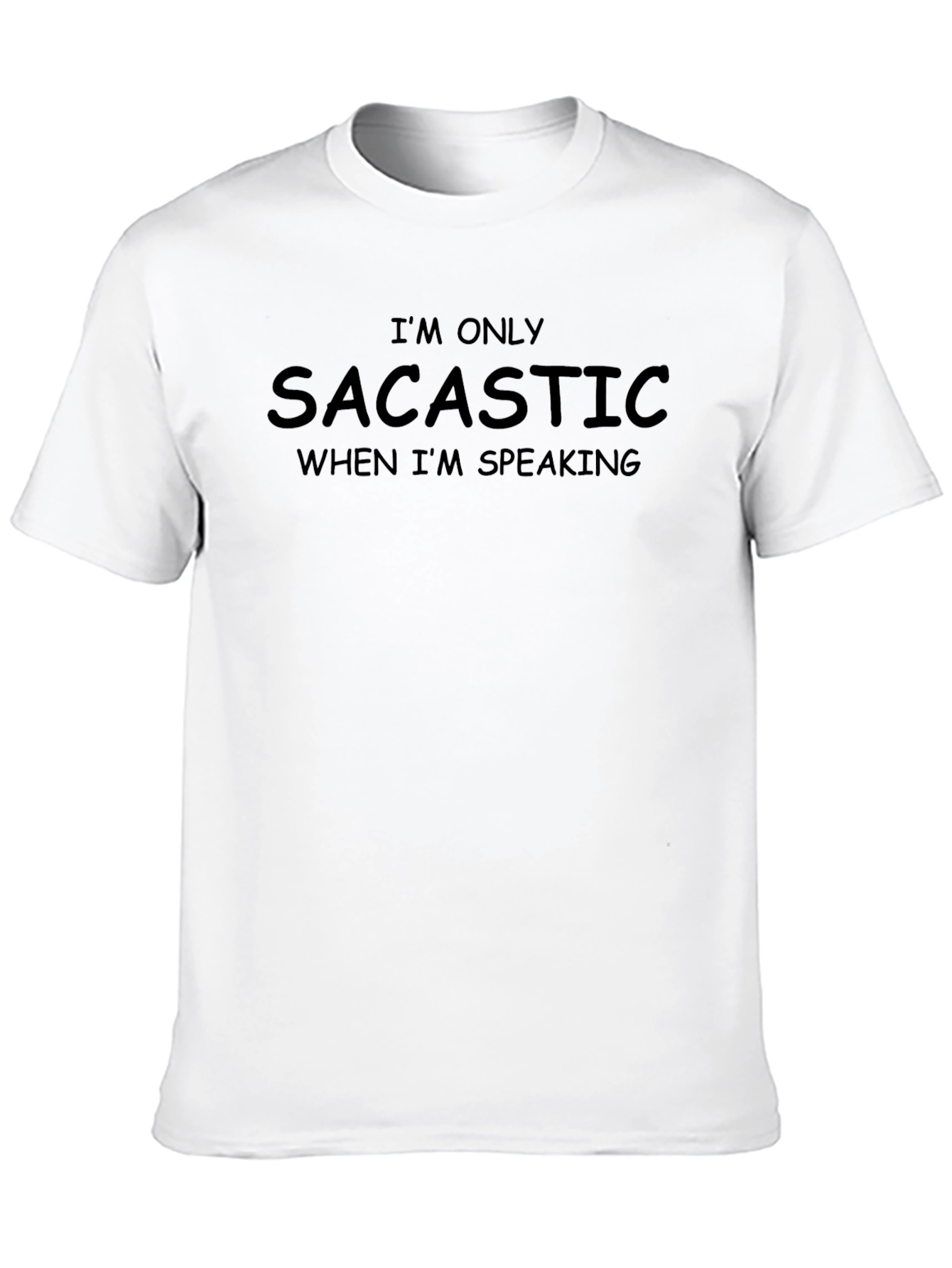 Sacastic Graphic T-Shirt - Black