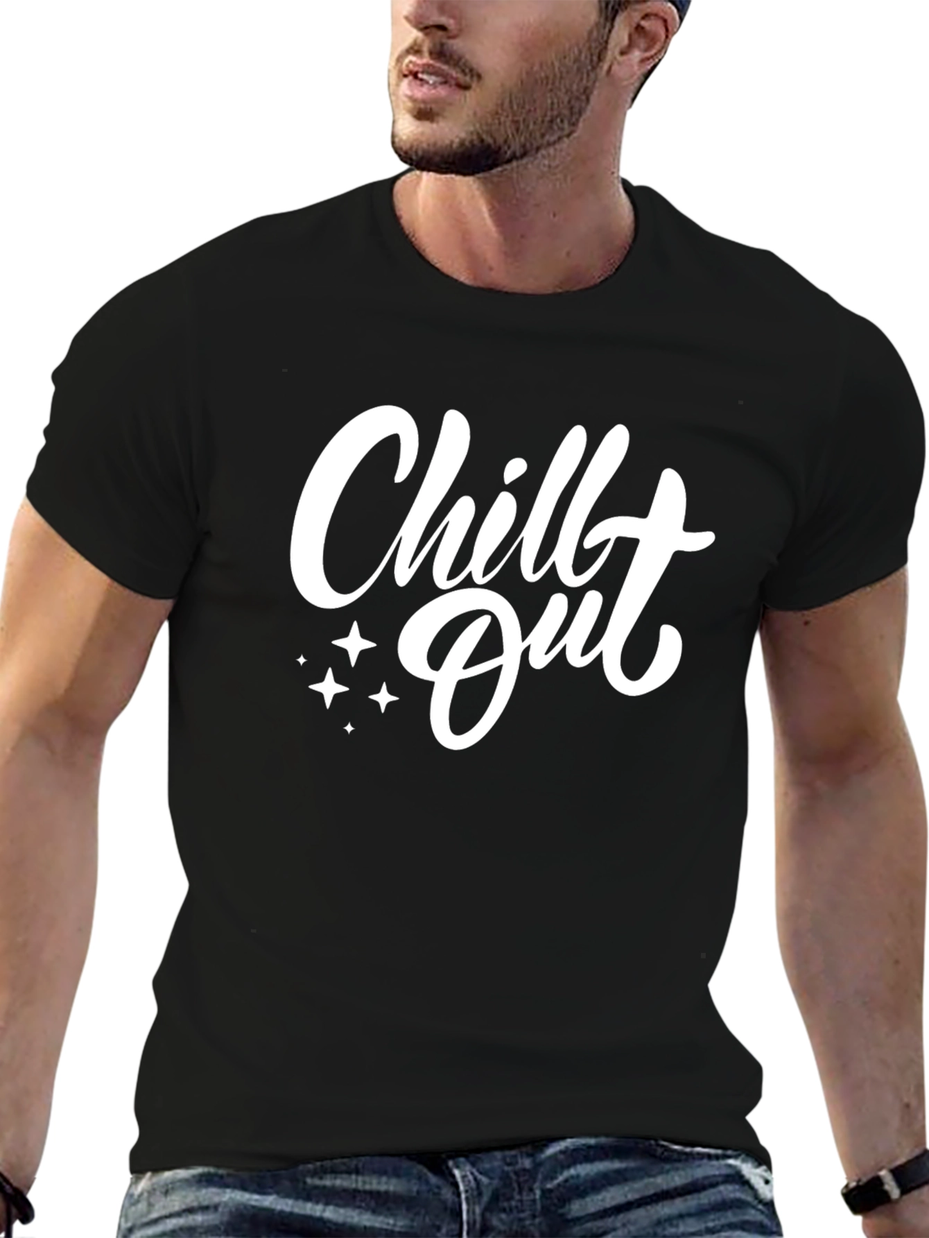 Chill Out Black T-Shirt