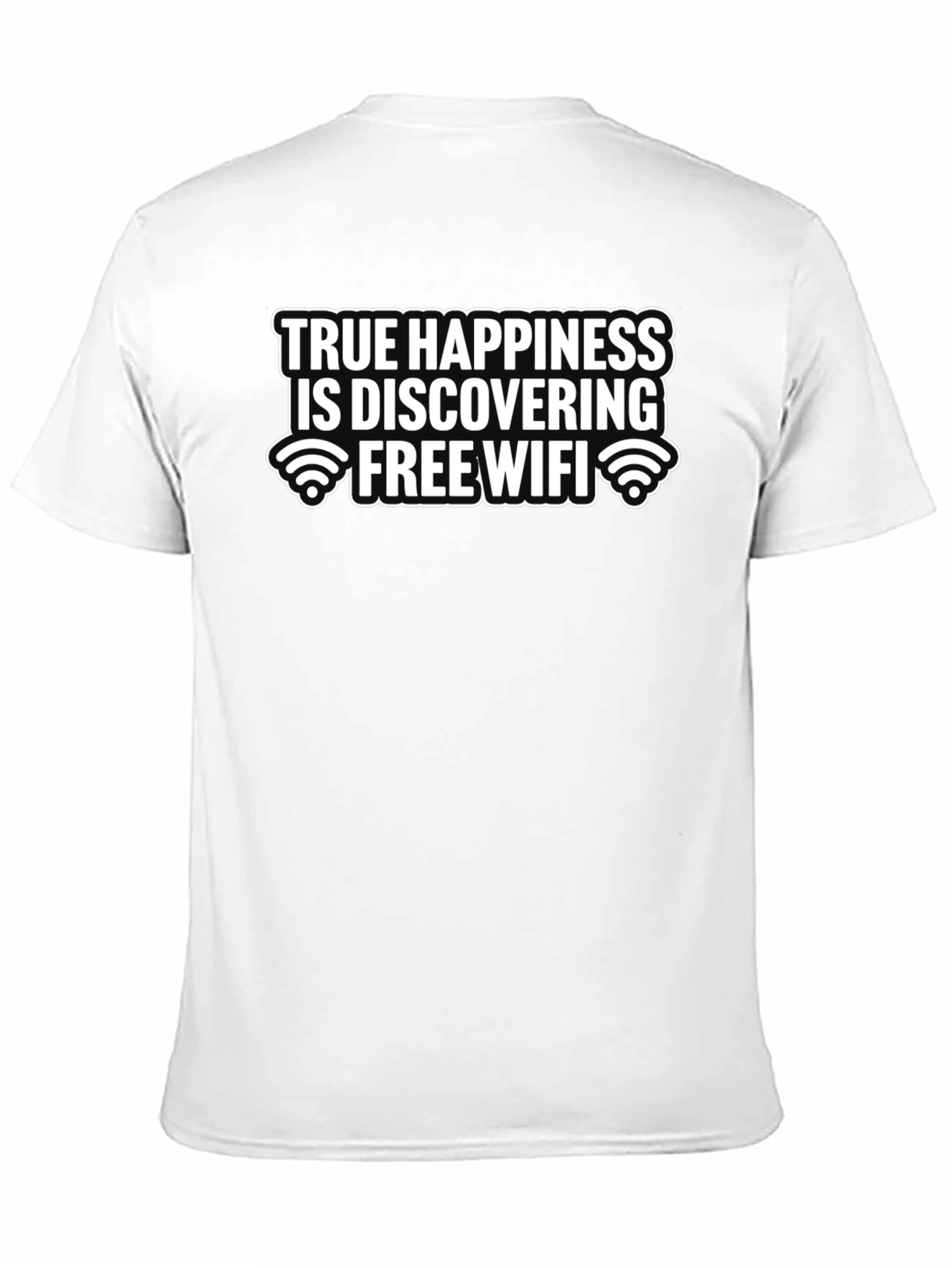 True Happiness Free WiFi Graphic Tee - Black