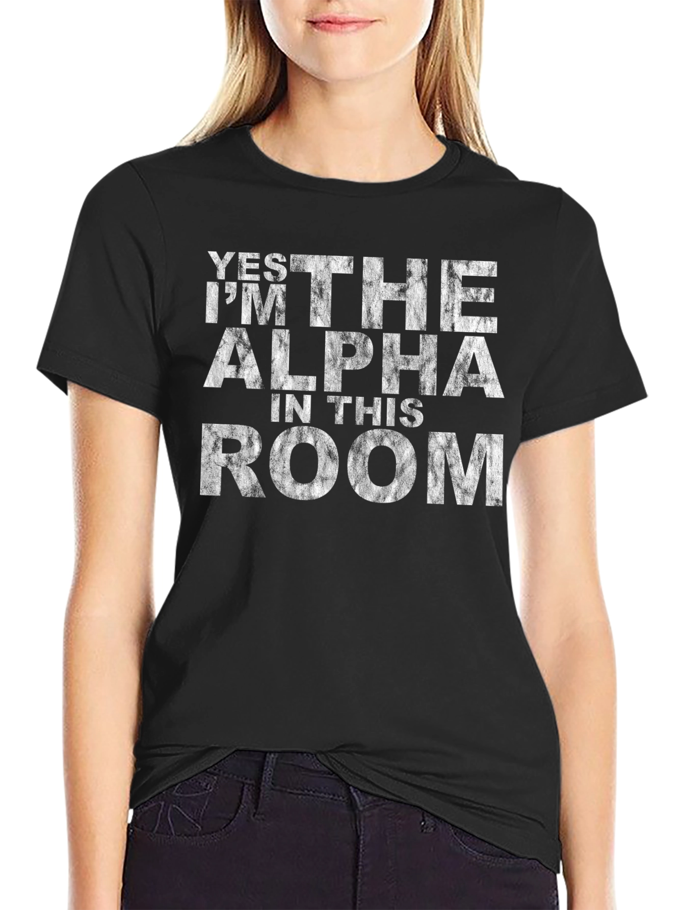 Yes Im The Alpha In This Room Graphic T-Shirt