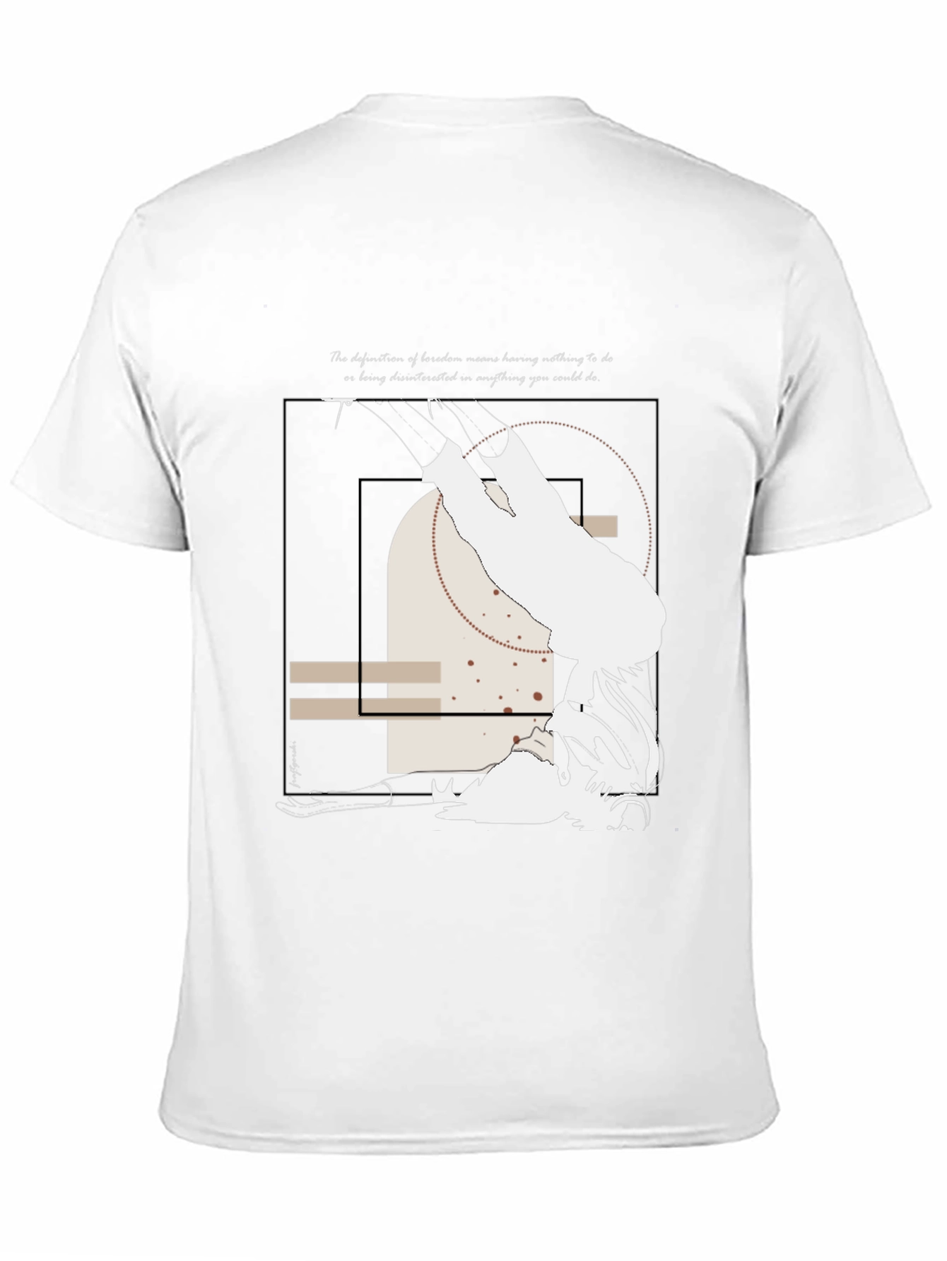 Abstract Graphic Print Crew Neck T-Shirt