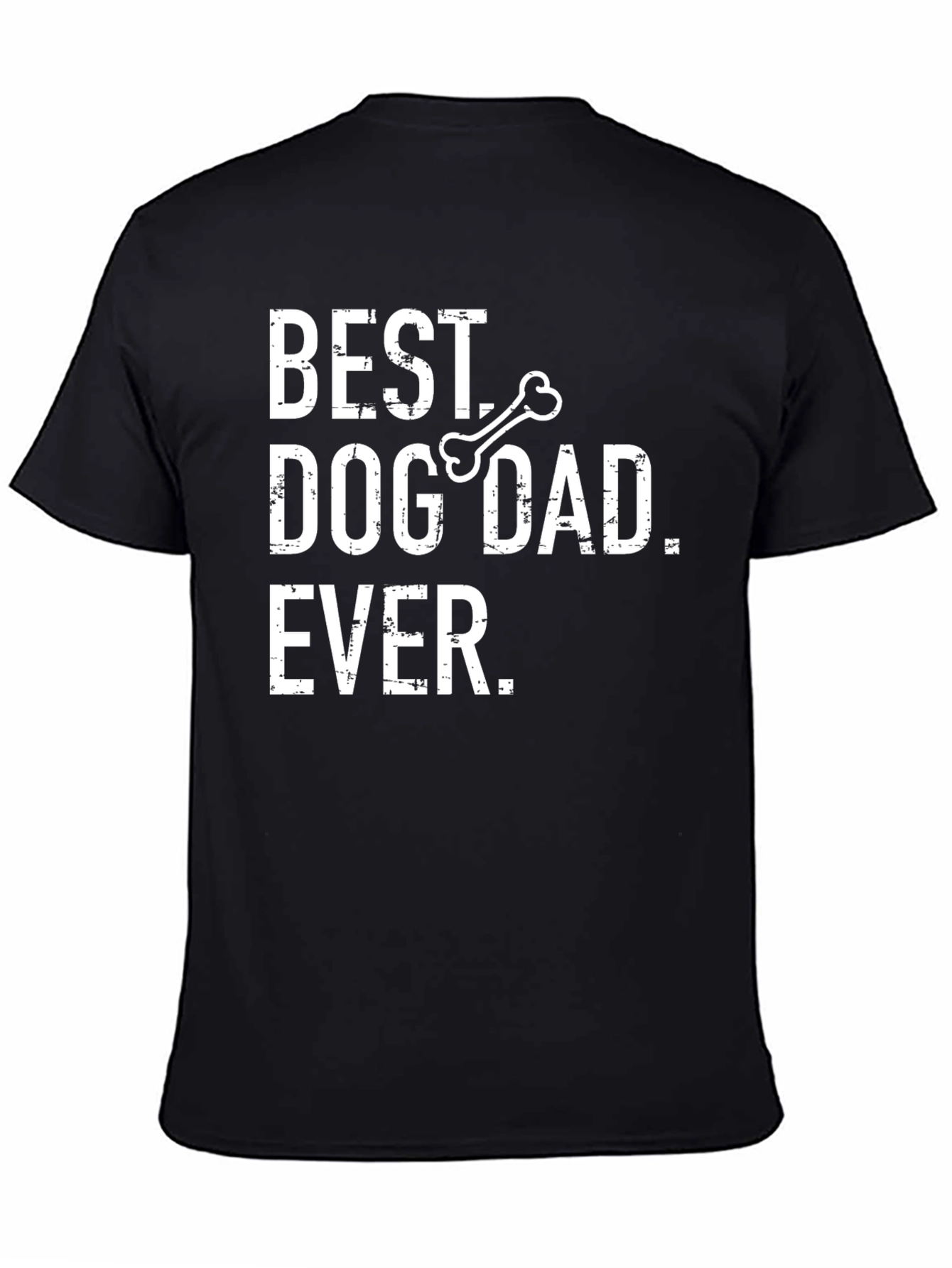 Best Dog Dad Ever T-Shirt Mens Black Tee