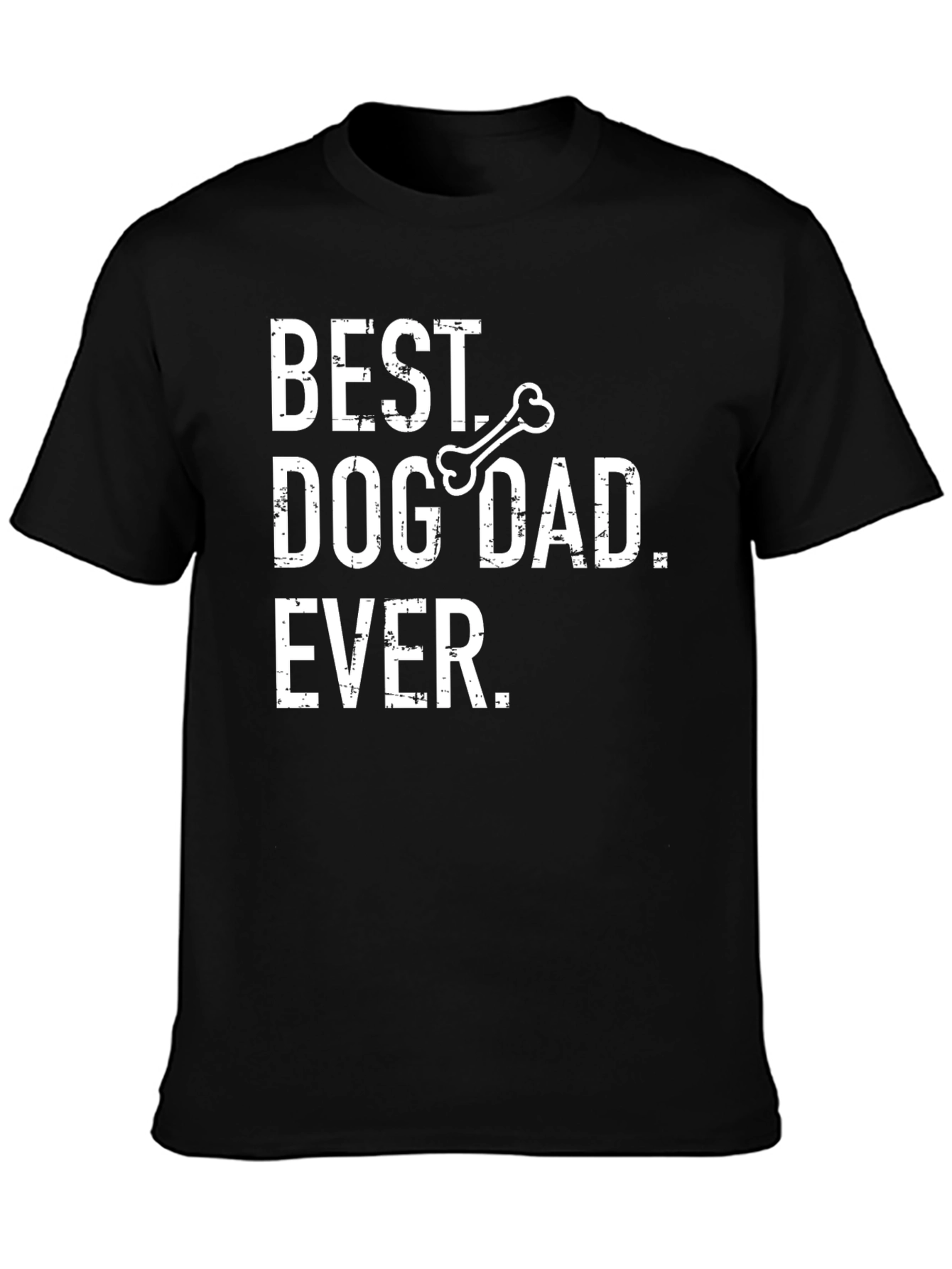Best Dog Dad Ever T-Shirt Mens Black Tee